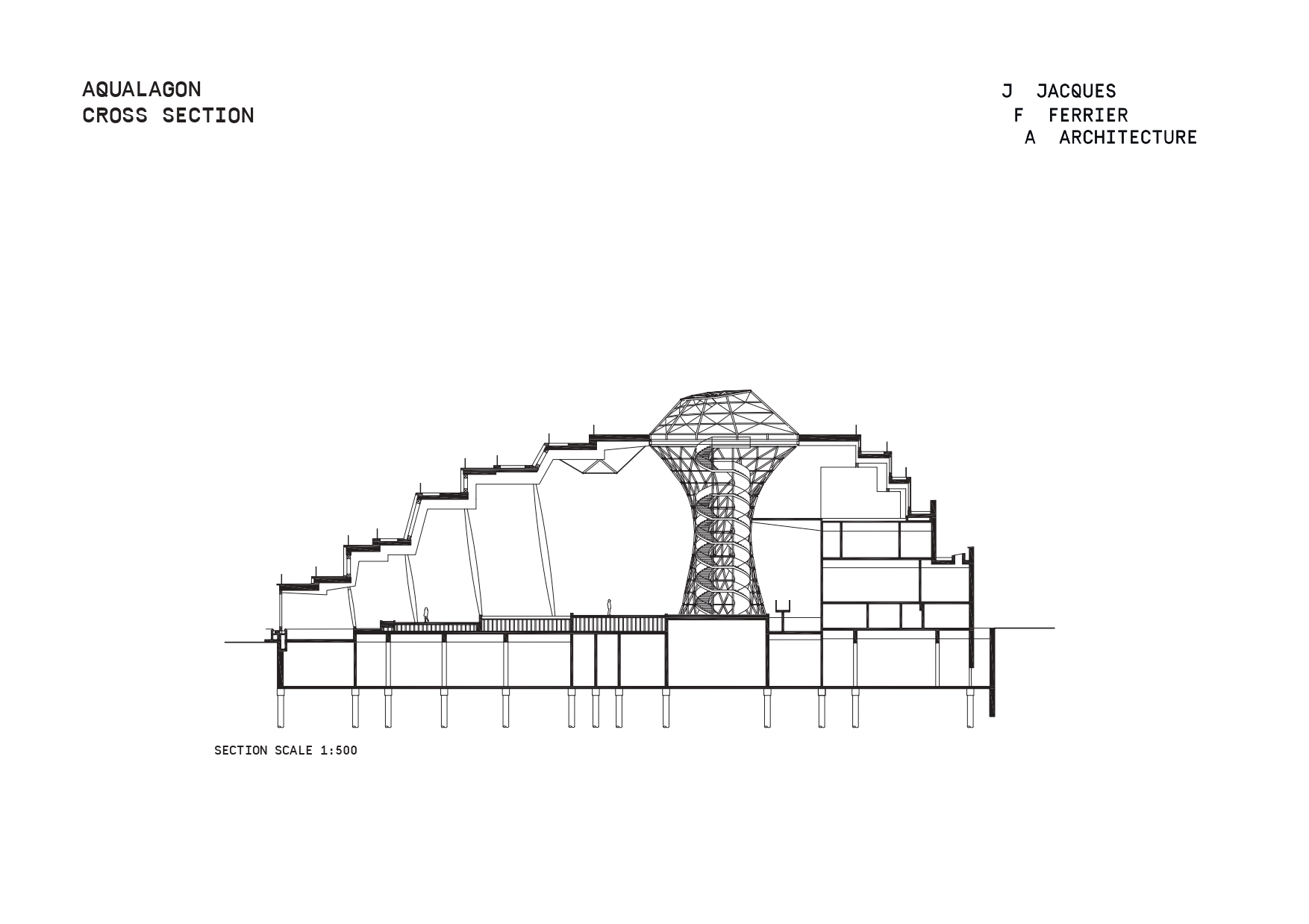 〈ウォーターパーク・アクアラゴン（Water park AQUALAGON）〉フェリエ・マルケッティ・スタジオ（Ferrier Marchetti Studio）