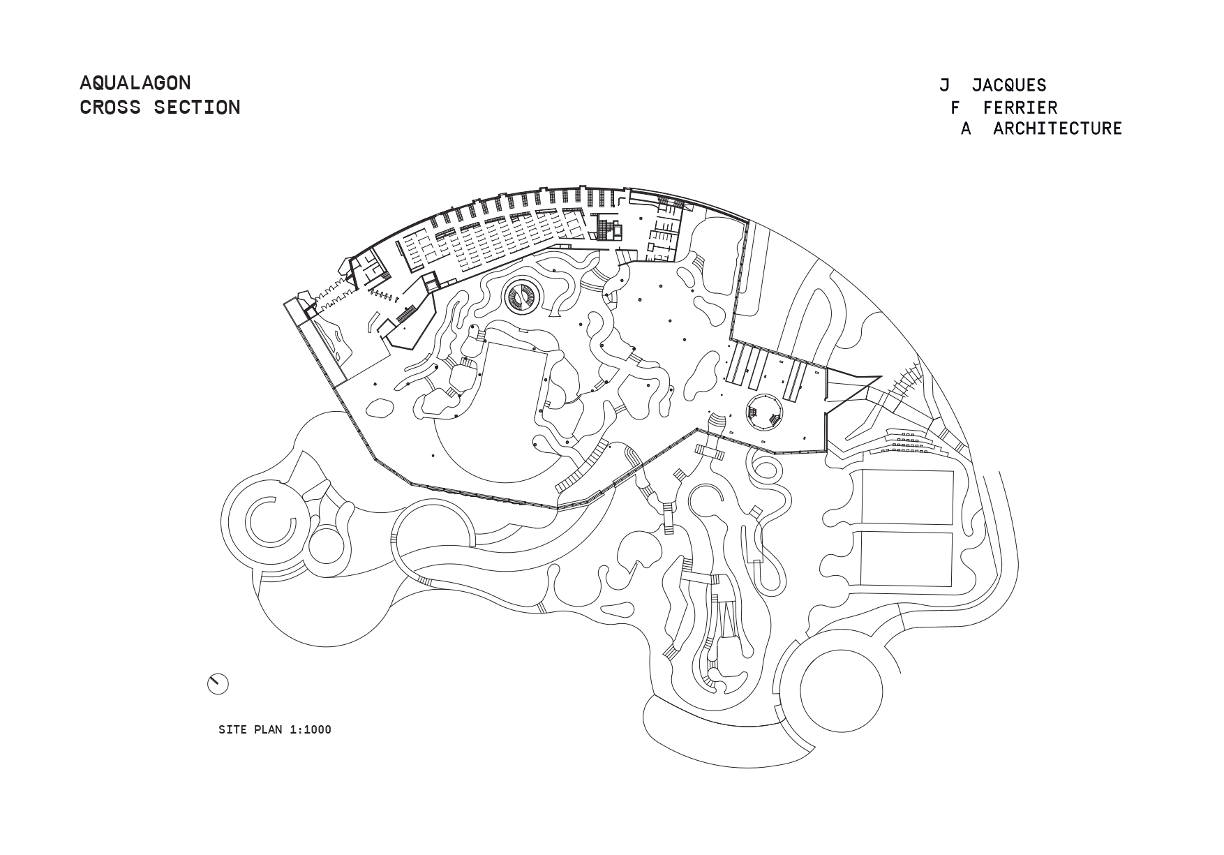 〈ウォーターパーク・アクアラゴン（Water park AQUALAGON）〉フェリエ・マルケッティ・スタジオ（Ferrier Marchetti Studio）