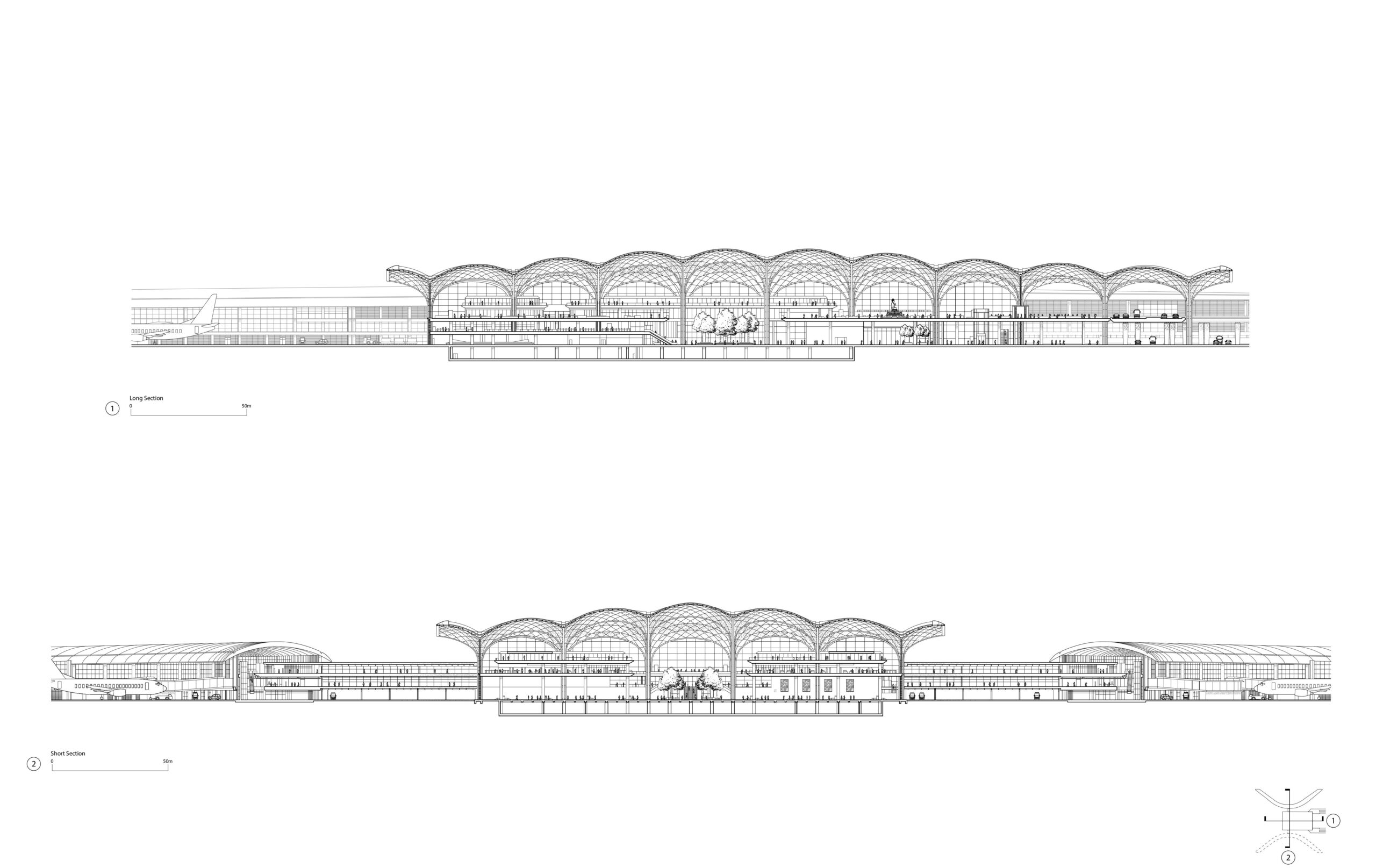 〈テチョ国際空港（Techo International Airport）〉フォスター アンド パートナーズ（Foster＋Partners）