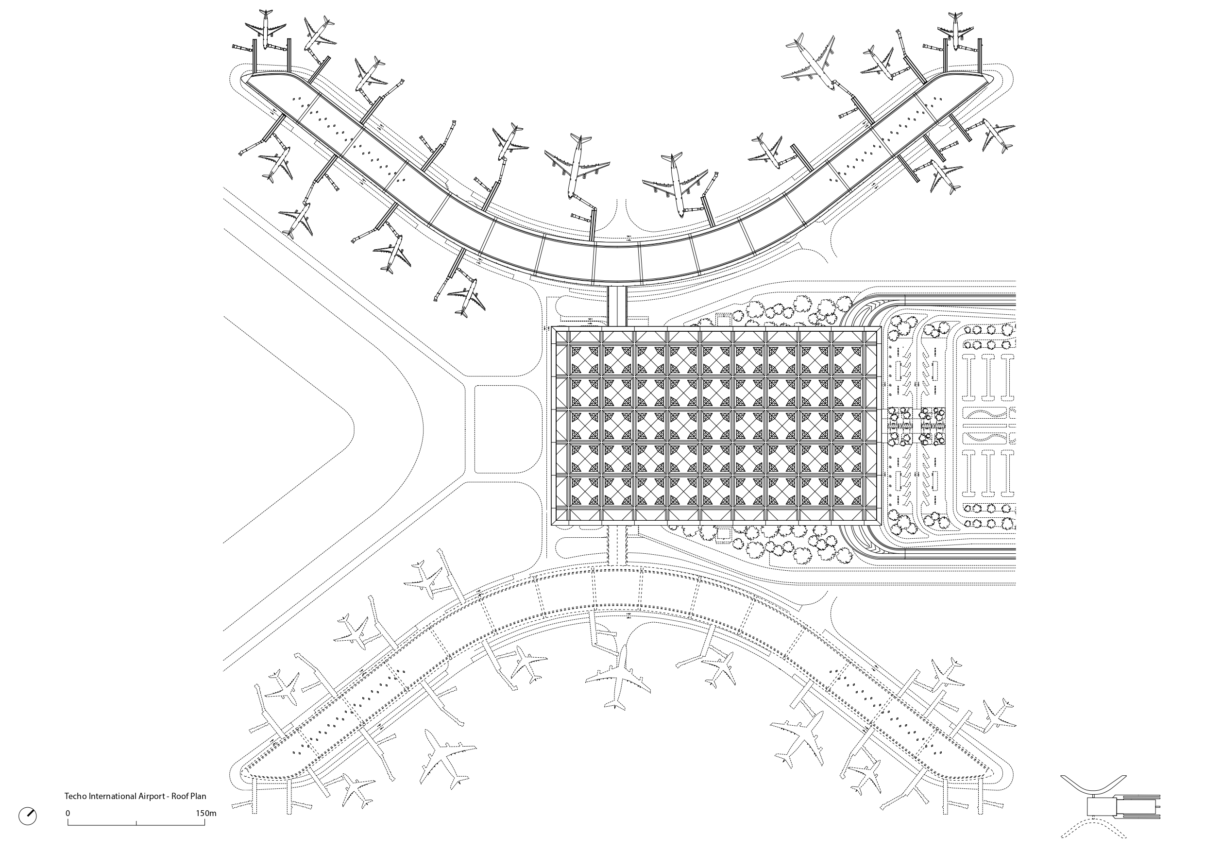 〈テチョ国際空港（Techo International Airport）〉フォスター アンド パートナーズ（Foster＋Partners）