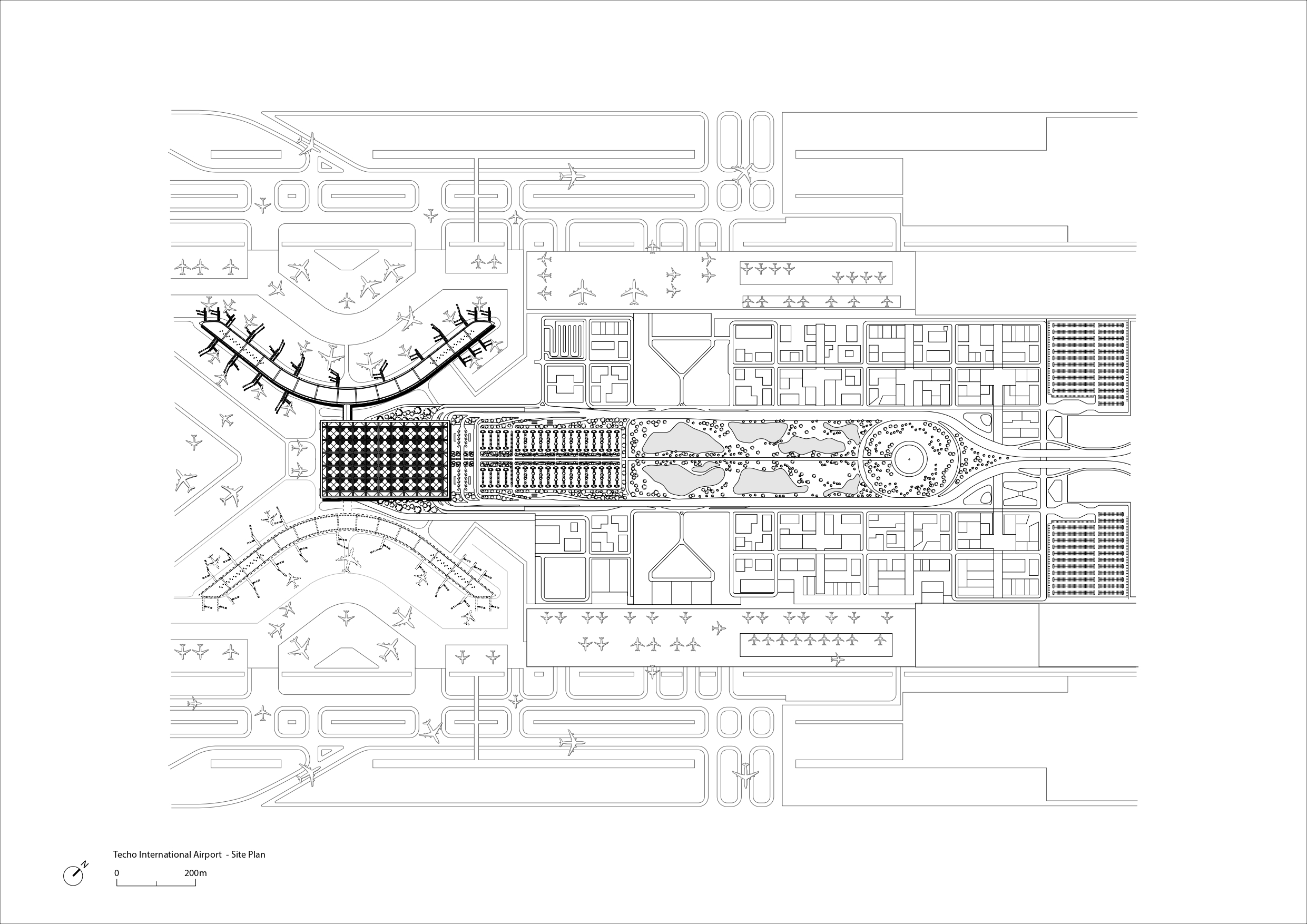 〈テチョ国際空港（Techo International Airport）〉フォスター アンド パートナーズ（Foster＋Partners）