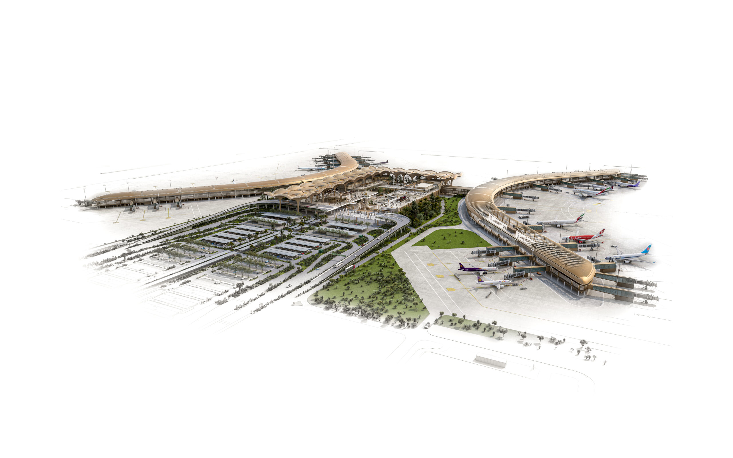 〈テチョ国際空港（Techo International Airport）〉フォスター アンド パートナーズ（Foster＋Partners）