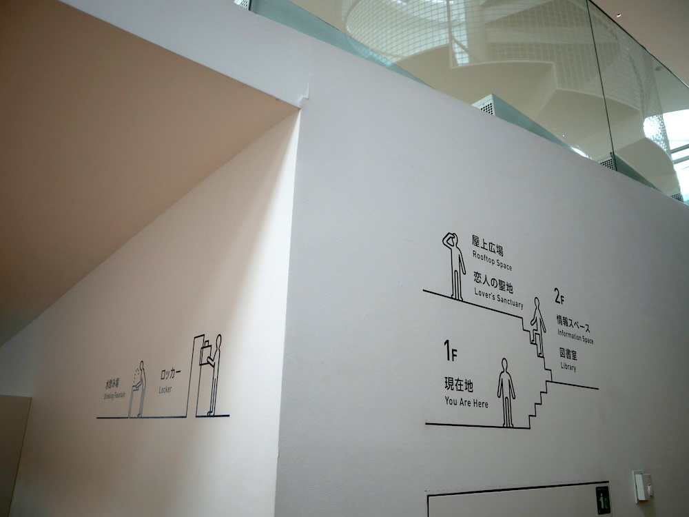 横須賀美術館 館内ピクトグラム