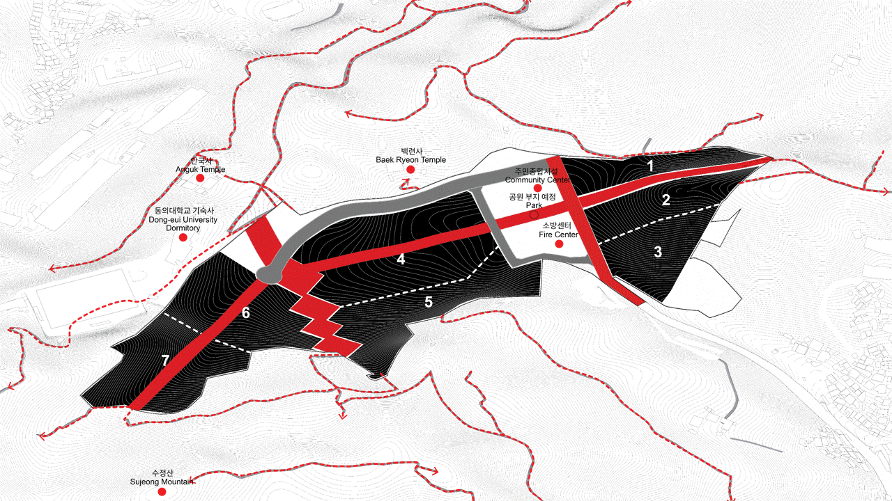 〈釜山スロープハウジング（Busan Slope Housing）〉OMA