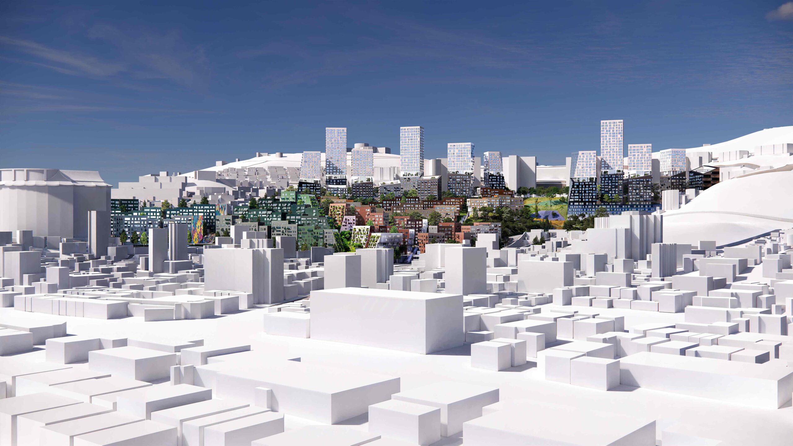 〈釜山スロープハウジング（Busan Slope Housing）〉OMA