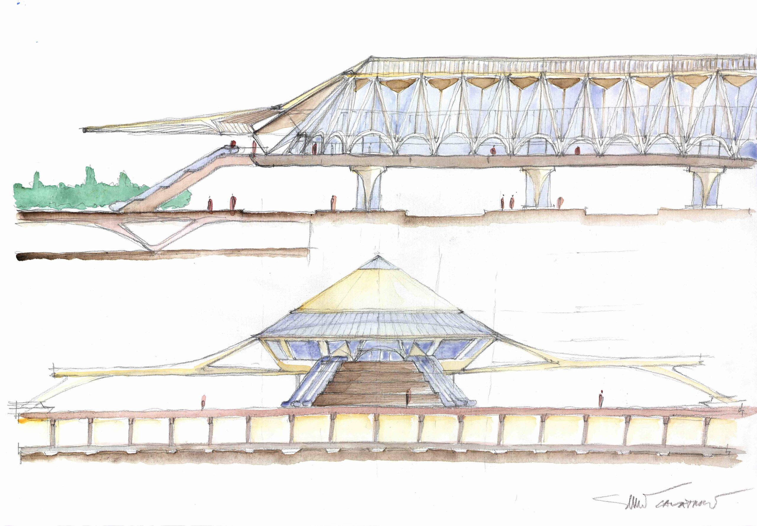 〈モンス駅（Mons Train Station）〉サンティアゴ・カラトラバ（Santiago Calatrava）