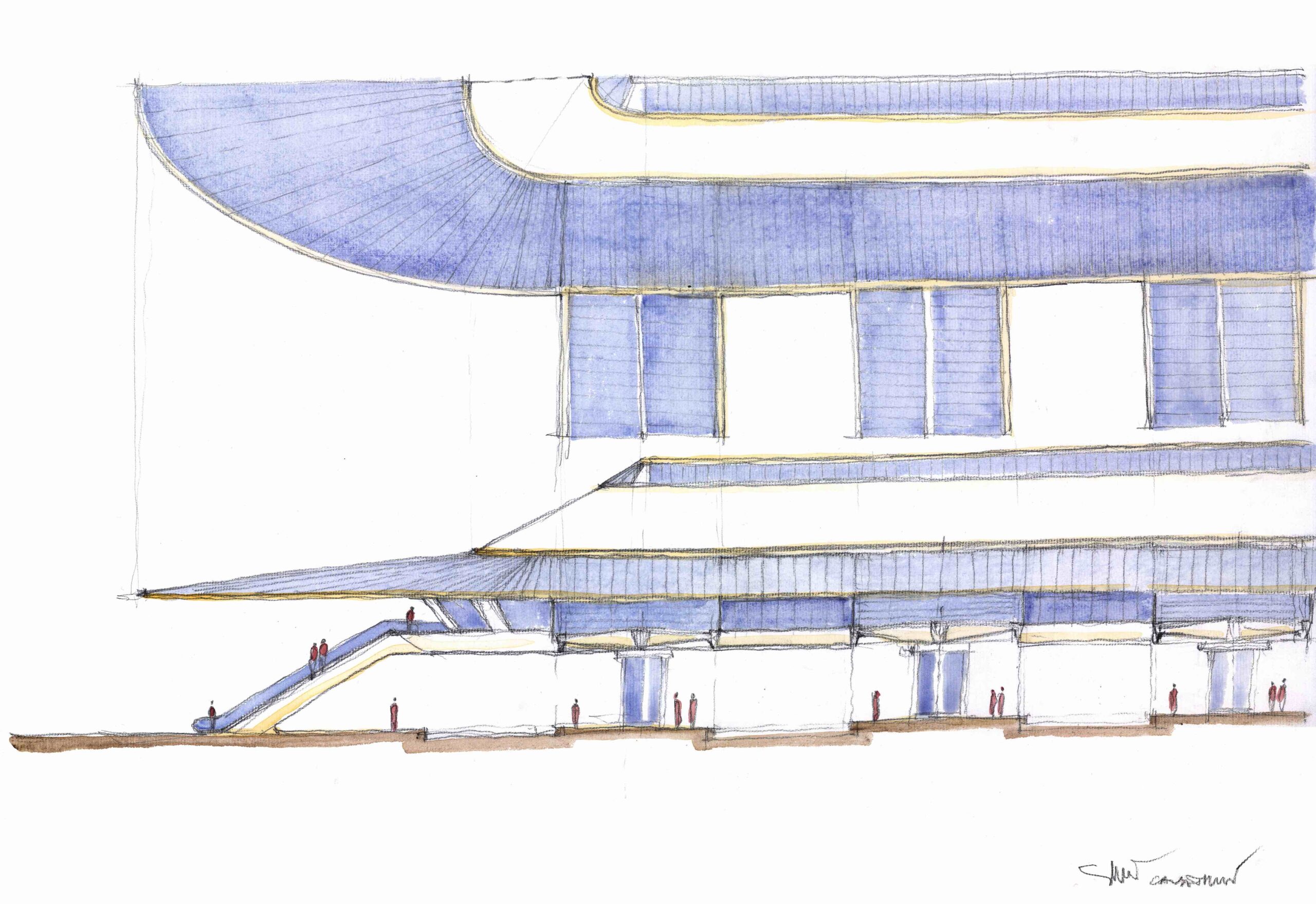 〈モンス駅（Mons Train Station）〉サンティアゴ・カラトラバ（Santiago Calatrava）