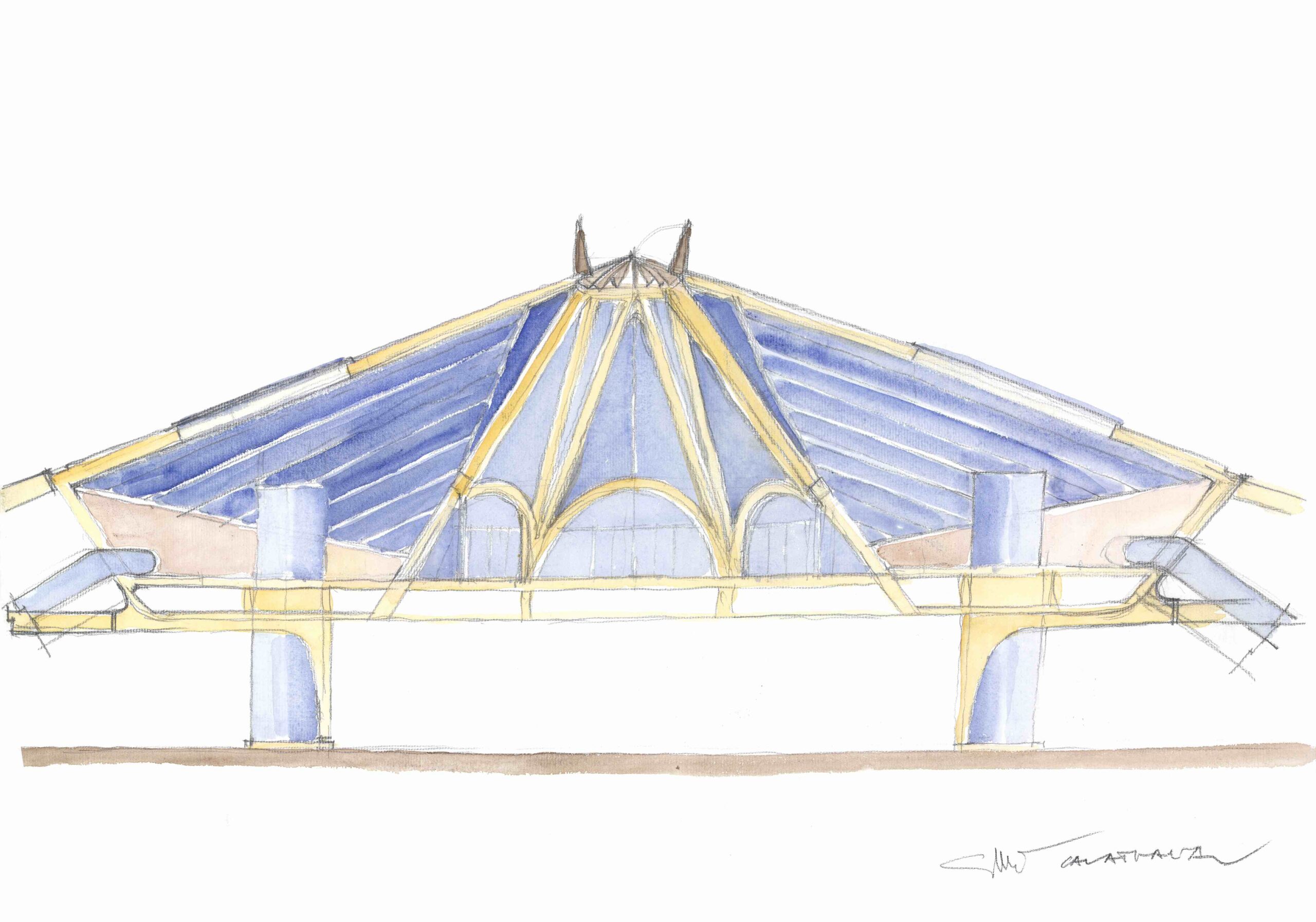 〈モンス駅（Mons Train Station）〉サンティアゴ・カラトラバ（Santiago Calatrava）