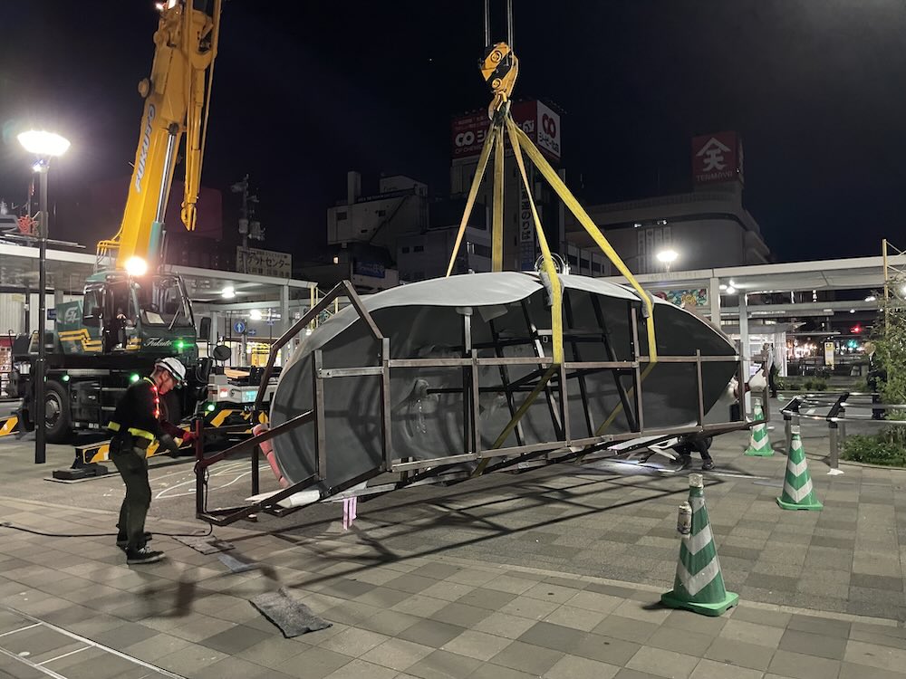 ひろしま国際建築祭2025 / 石上純也キオスク 設営風景