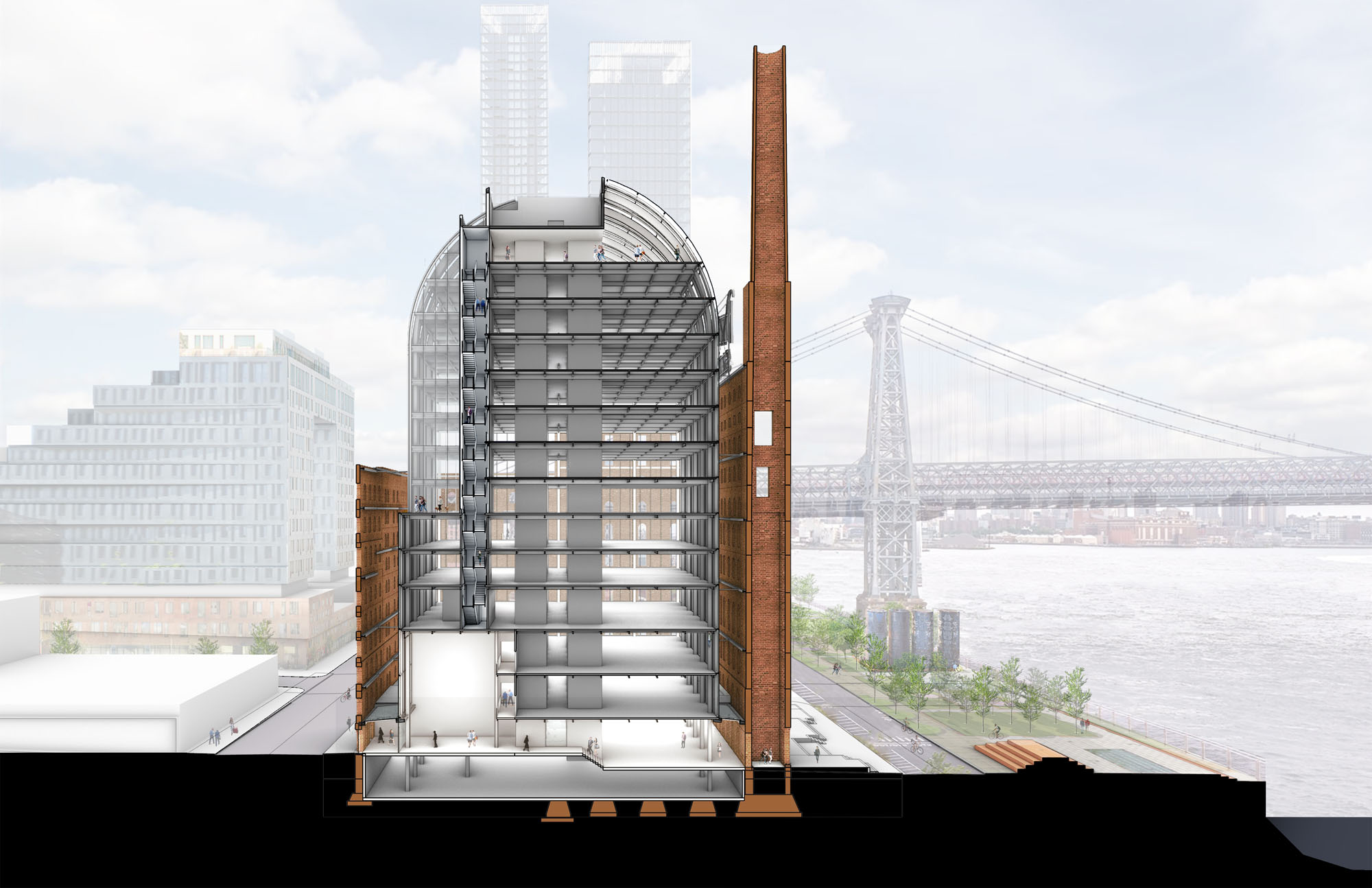 〈ドミノ製糖工場（Domino Sugary Refinery）〉PAU（Practice for Architecture and Urbanism）