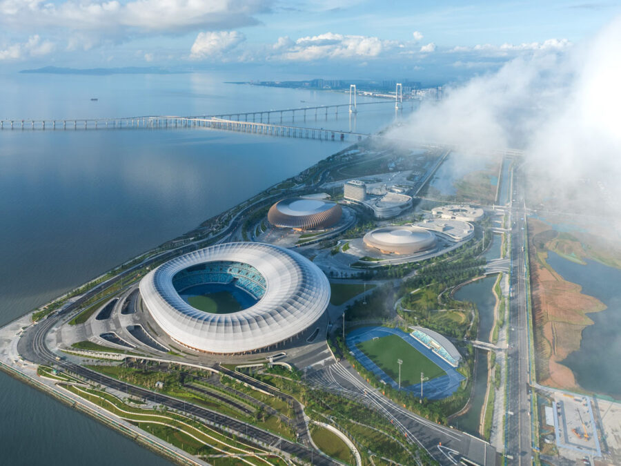 ザハ・ハディド・アーキテクツが描くベイエリアの新ランドマーク〈グレーターベイエリア・スポーツセンター〉中国