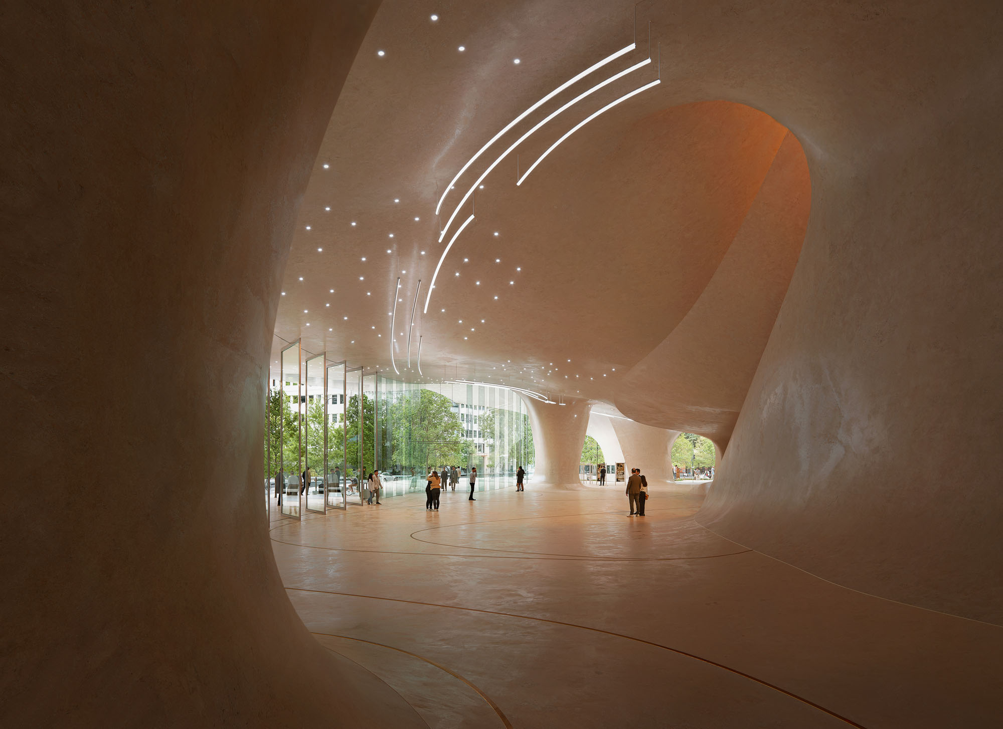 〈デュッセルドルフ・オペラハウス（Düsseldorf Opera House）〉スノヘッタ（Snøhetta）