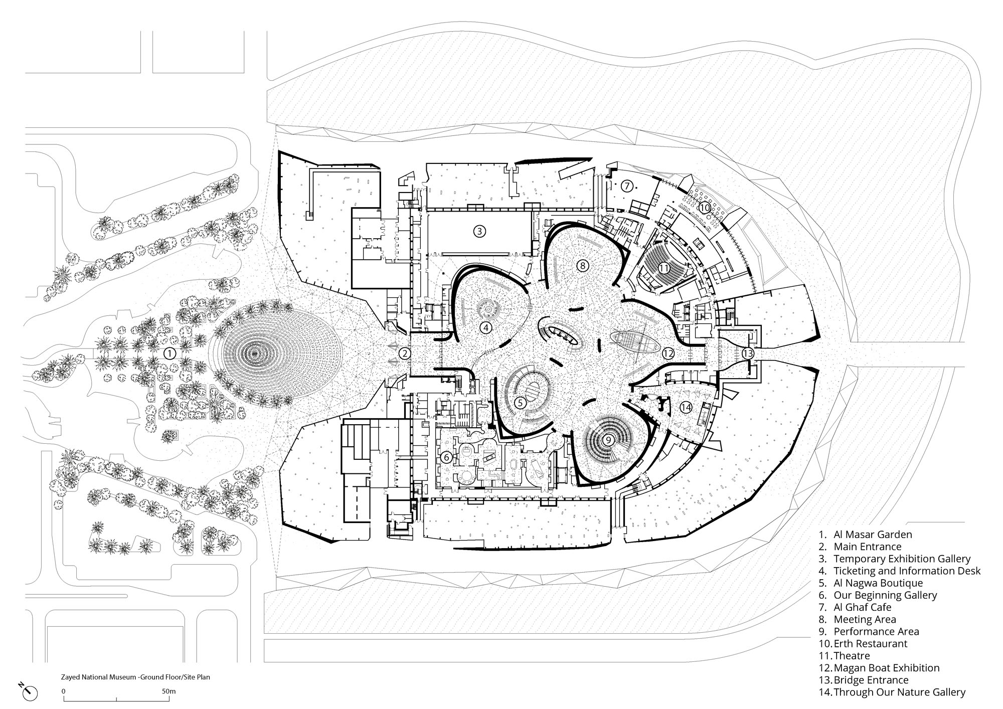 〈ザイード国立博物館(Zayed National Museum)〉フォスター アンド パートナーズ(Foster+Partners)