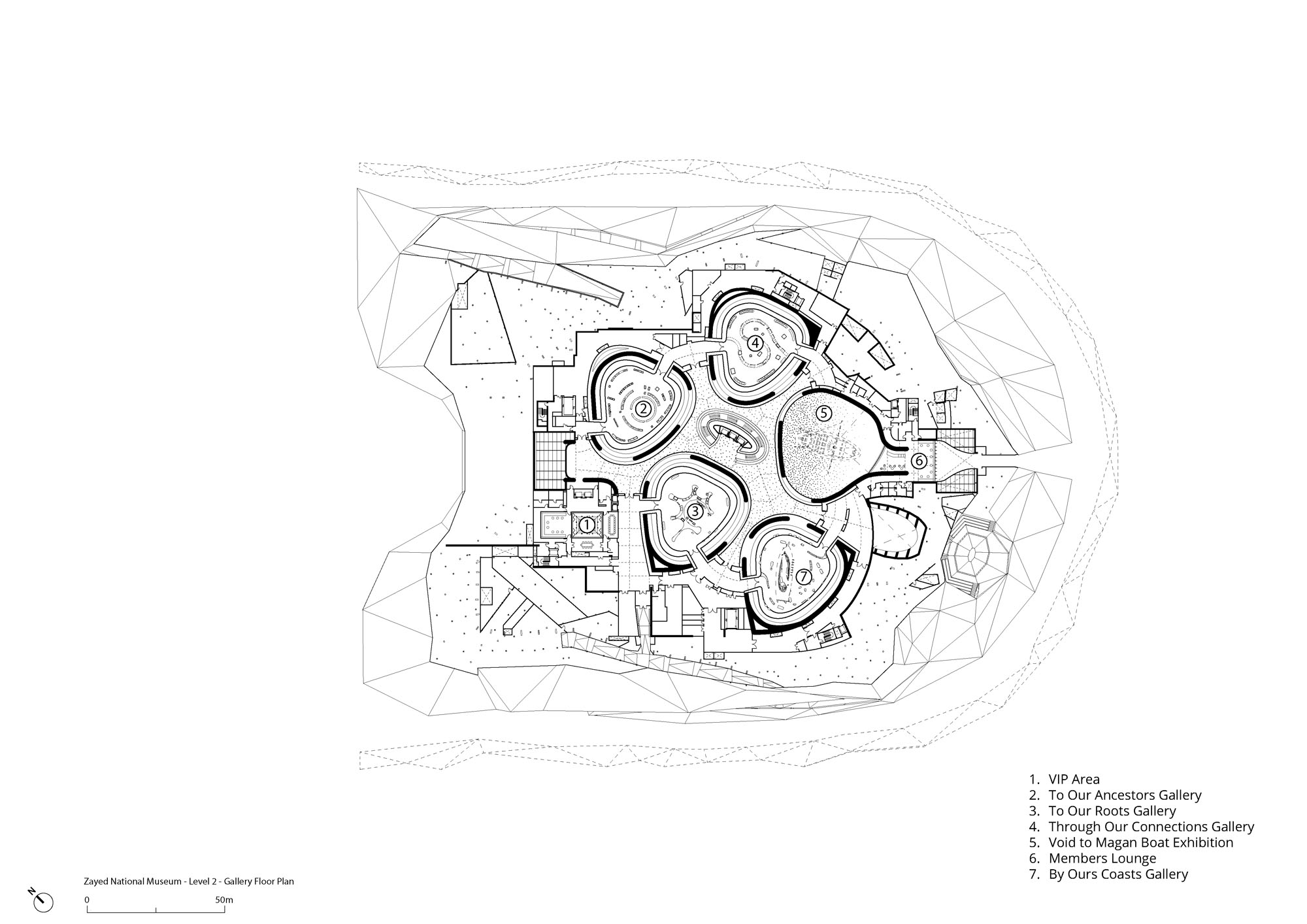 〈ザイード国立博物館(Zayed National Museum)〉フォスター アンド パートナーズ(Foster+Partners)