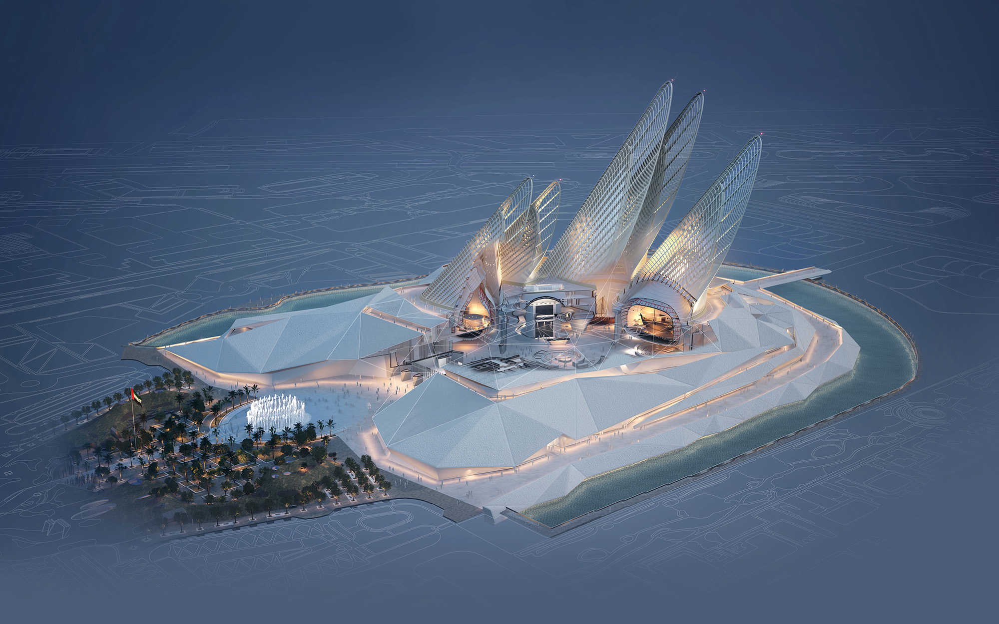 〈ザイード国立博物館(Zayed National Museum)〉フォスター アンド パートナーズ(Foster+Partners)