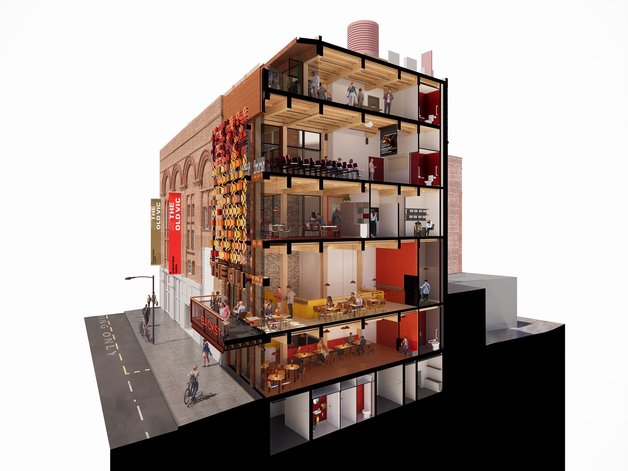 〈オールド・ヴィック・シアター・バックステージ（Backstage at The Old Vic）〉ヘイワース・トンプキンス（Haworth Tompkins）