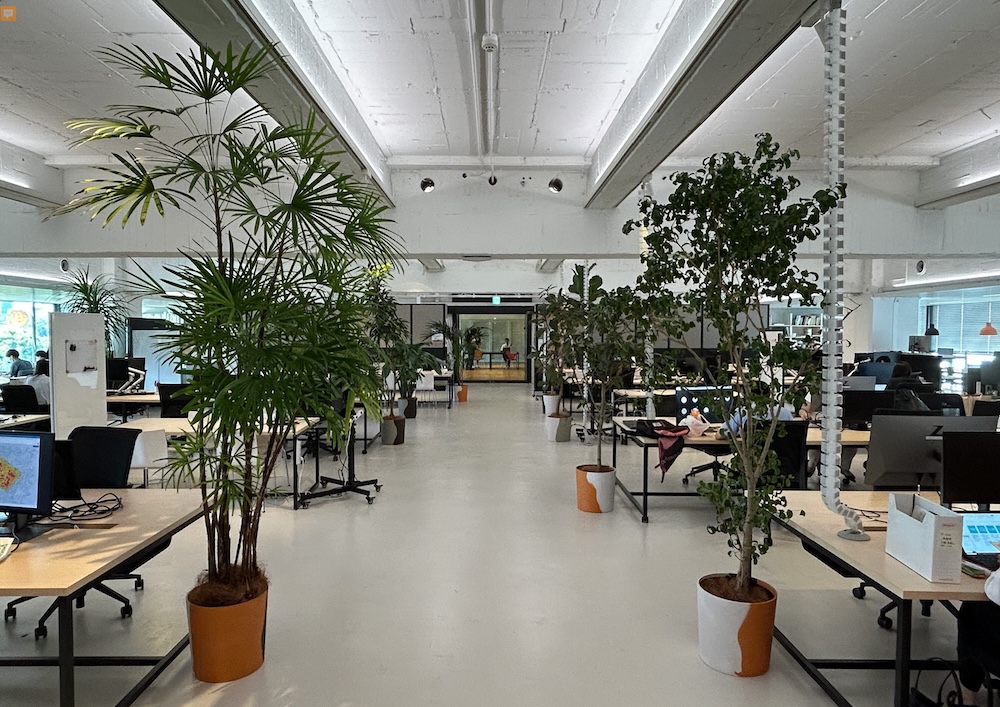 日建設計　竹橋オフィス8階の様子