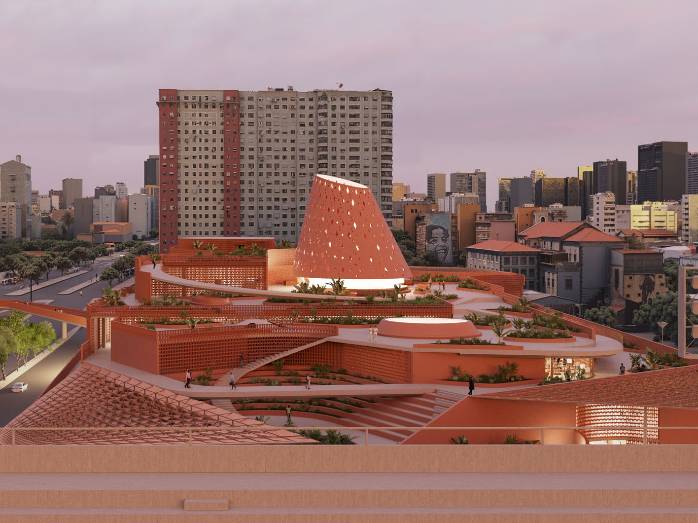 フランシス・ケレによる、ブラジルとアフリカをつなぐ「知識の図書館」〈Biblioteca dos Saberes〉ケレ・アーキテクチャ