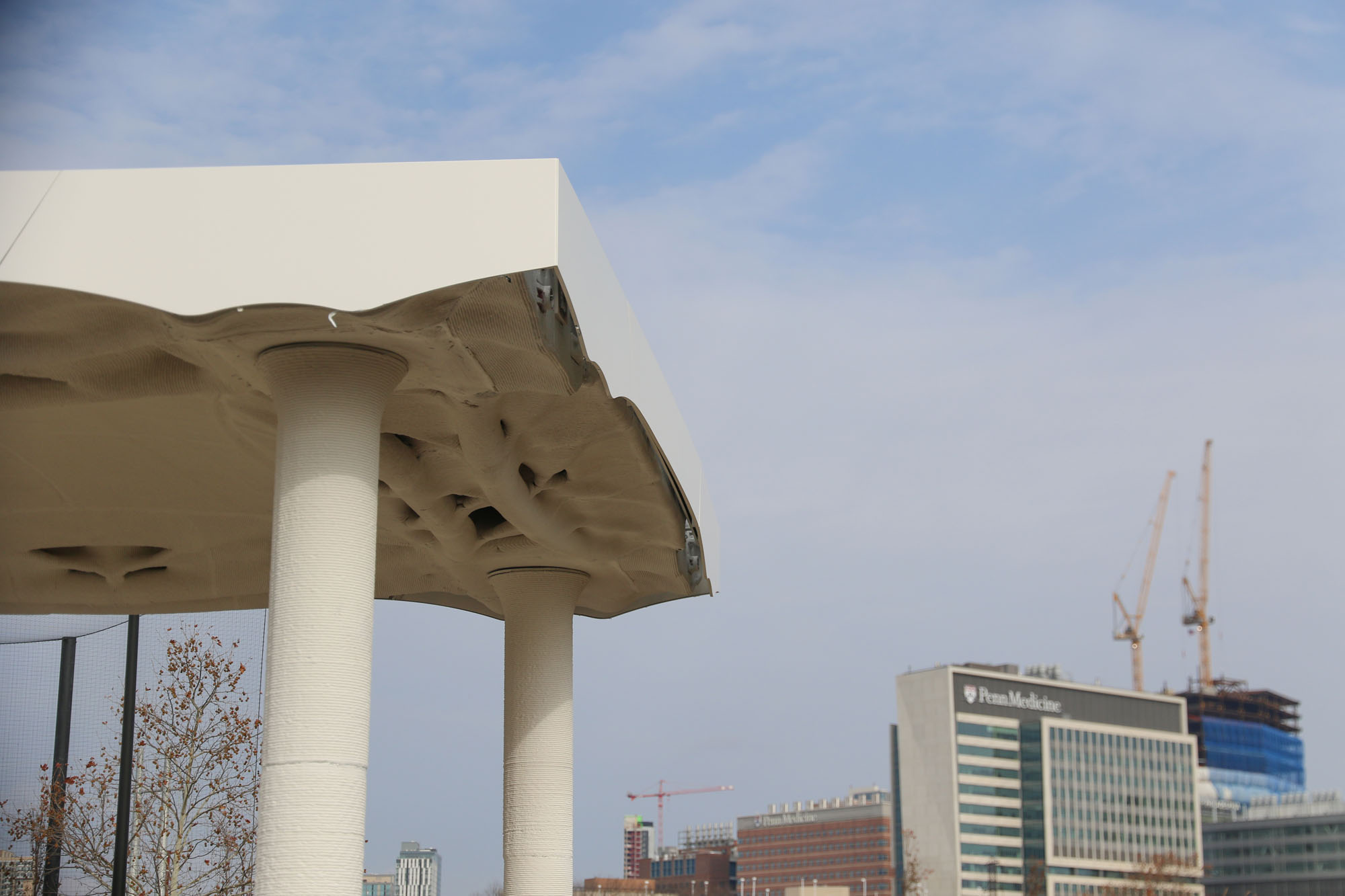 「3Dプリント式ケーブル支持床システム（3D-printed funicular floor system）」ペンシルバニア大学 多面体構造研究所（Polyhedral Structures Laboratory）