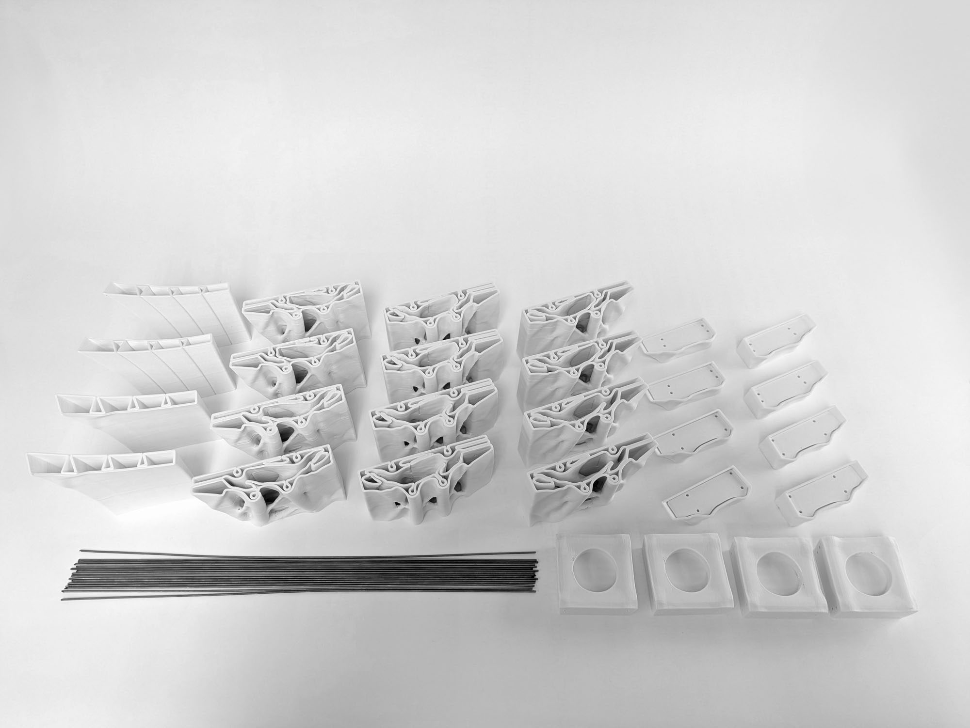 「3Dプリント式ケーブル支持床システム（3D-printed funicular floor system）」ペンシルバニア大学 多面体構造研究所（Polyhedral Structures Laboratory）