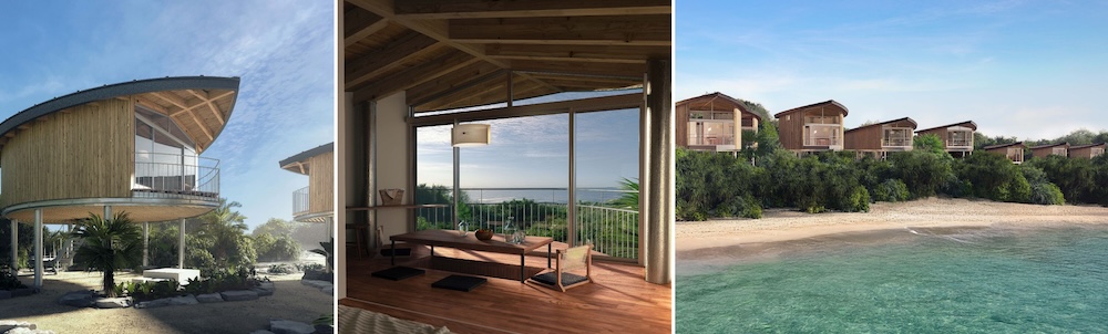 奄美大島に今春開業予定の「奄美大島1st」でデビューする新モデル・SANU CABIN ARC（サヌ キャビン アーク）を末光弘和＋末光陽子 / SUEP.が設計