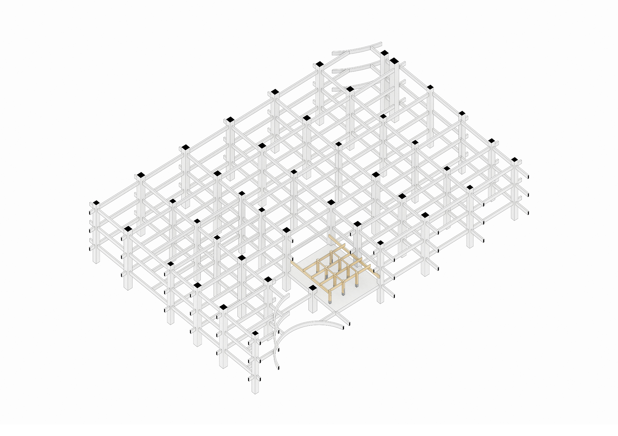 〈禅の柱（Pillar of Zen） — DANNONG Store at The MixC Taiyuan〉LUOスタジオ（LUO studio）