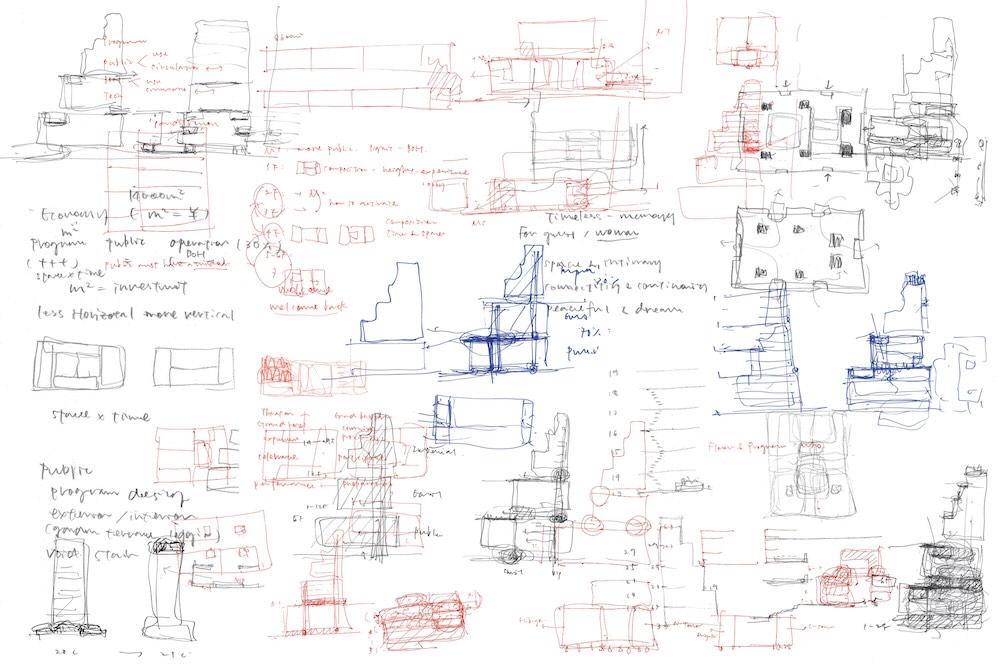 TOTO出版 新刊｜田根 剛 建築作品集「TSUYOSHI TANE Archaeology of the Future Ⅱ」中面