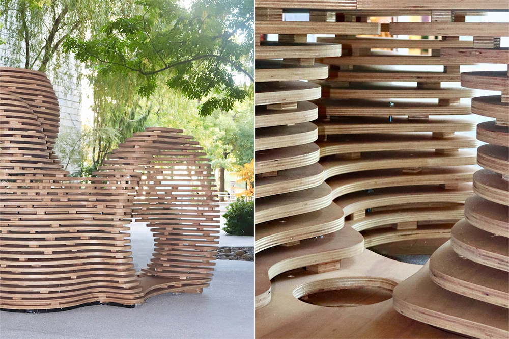 Digi Fab Award 2025 by KOKUYO×VUILDグランプリ作品　〈Strata Engawa〉