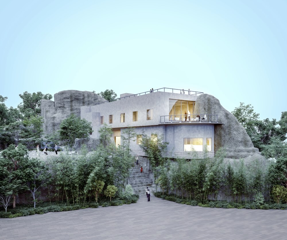 大谷グランド・センター 改修後の外観イメージ