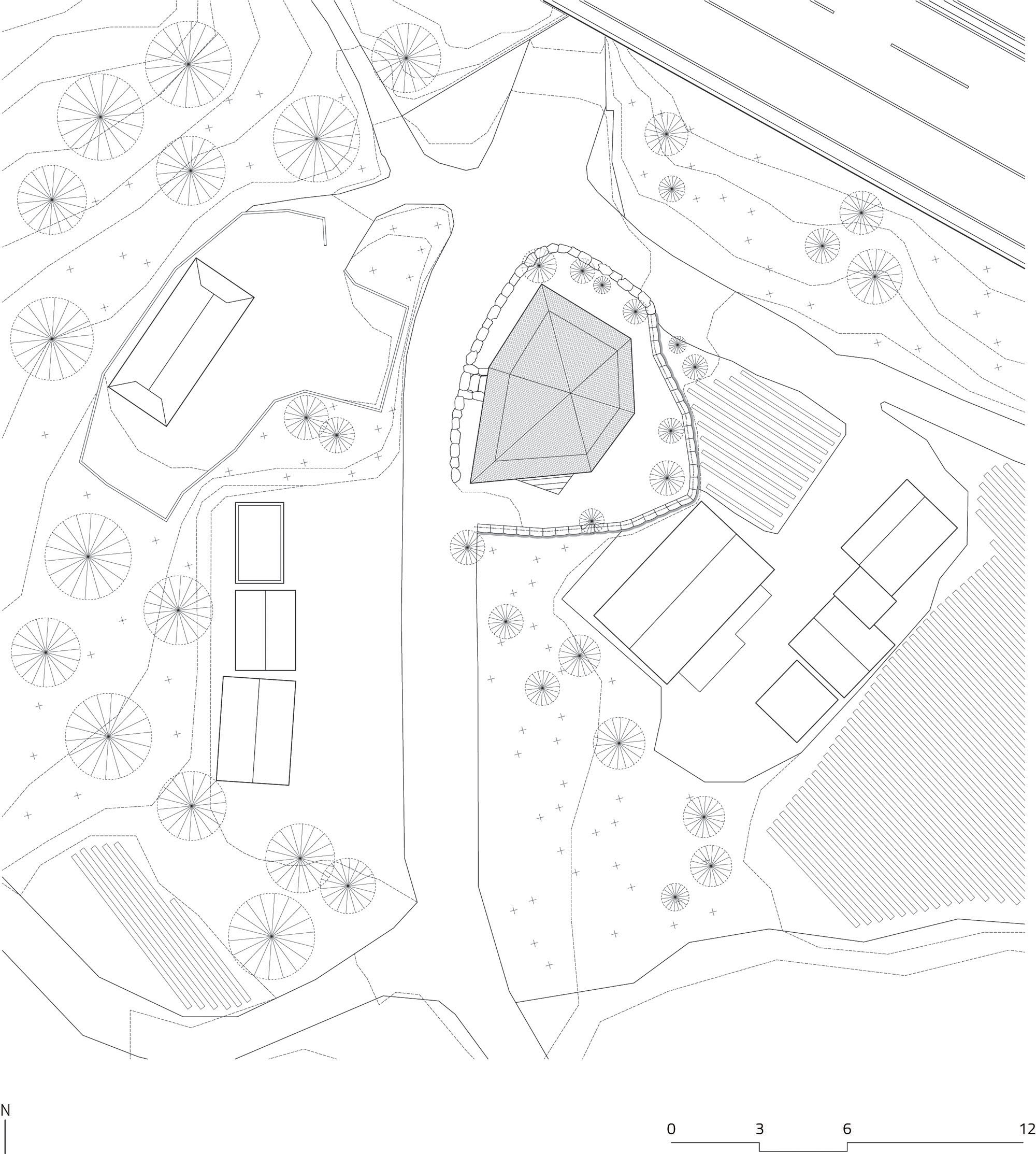 〈3本の木の家（The House of Three Trees）〉JK-AR（Jae Kim Architects & Researchers）