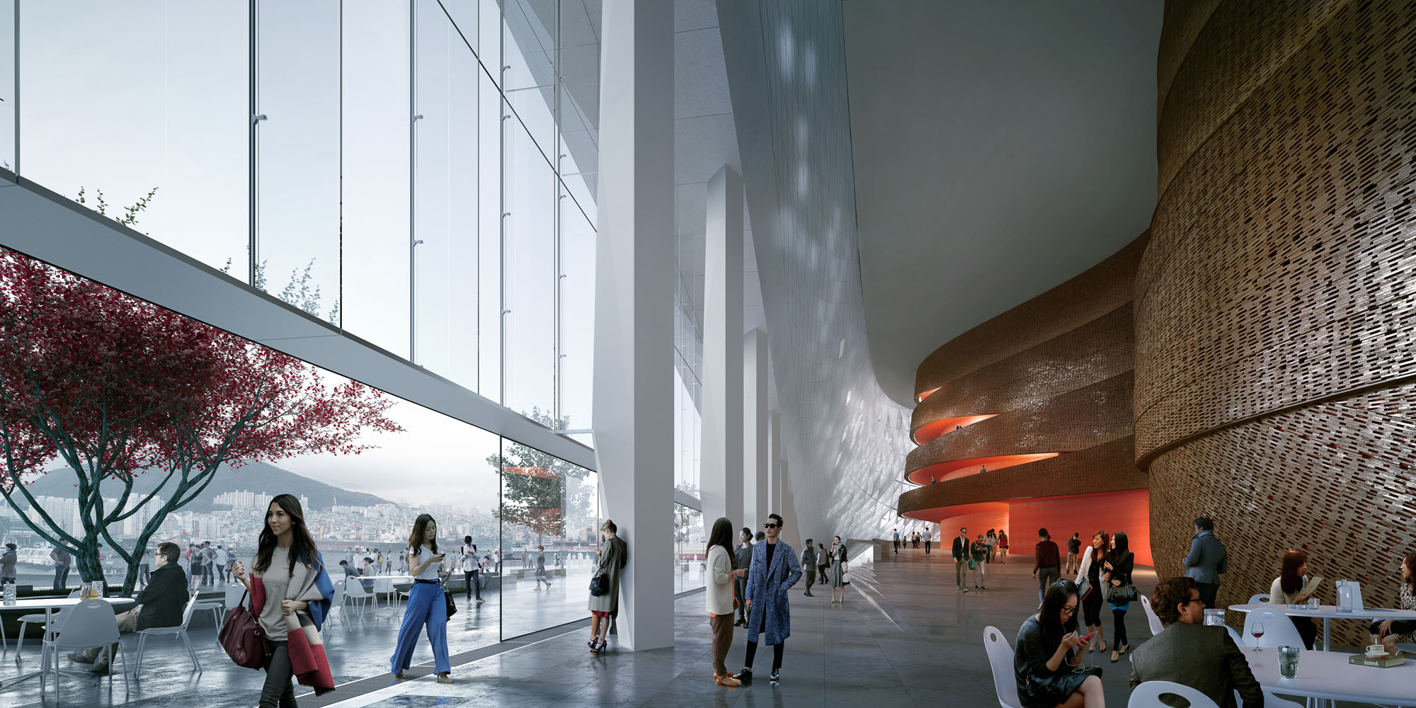 〈釜山オペラハウス（Busan Opera House）〉スノヘッタ（Snøhetta）