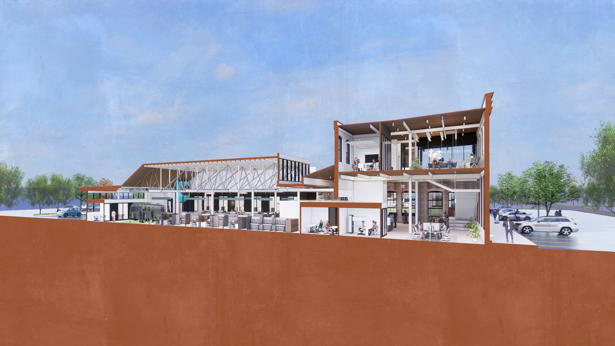 〈ブラウン&クロッペン キングスヒル本社(Brown and Crouppen King’s Hill Headquarters)〉HOK