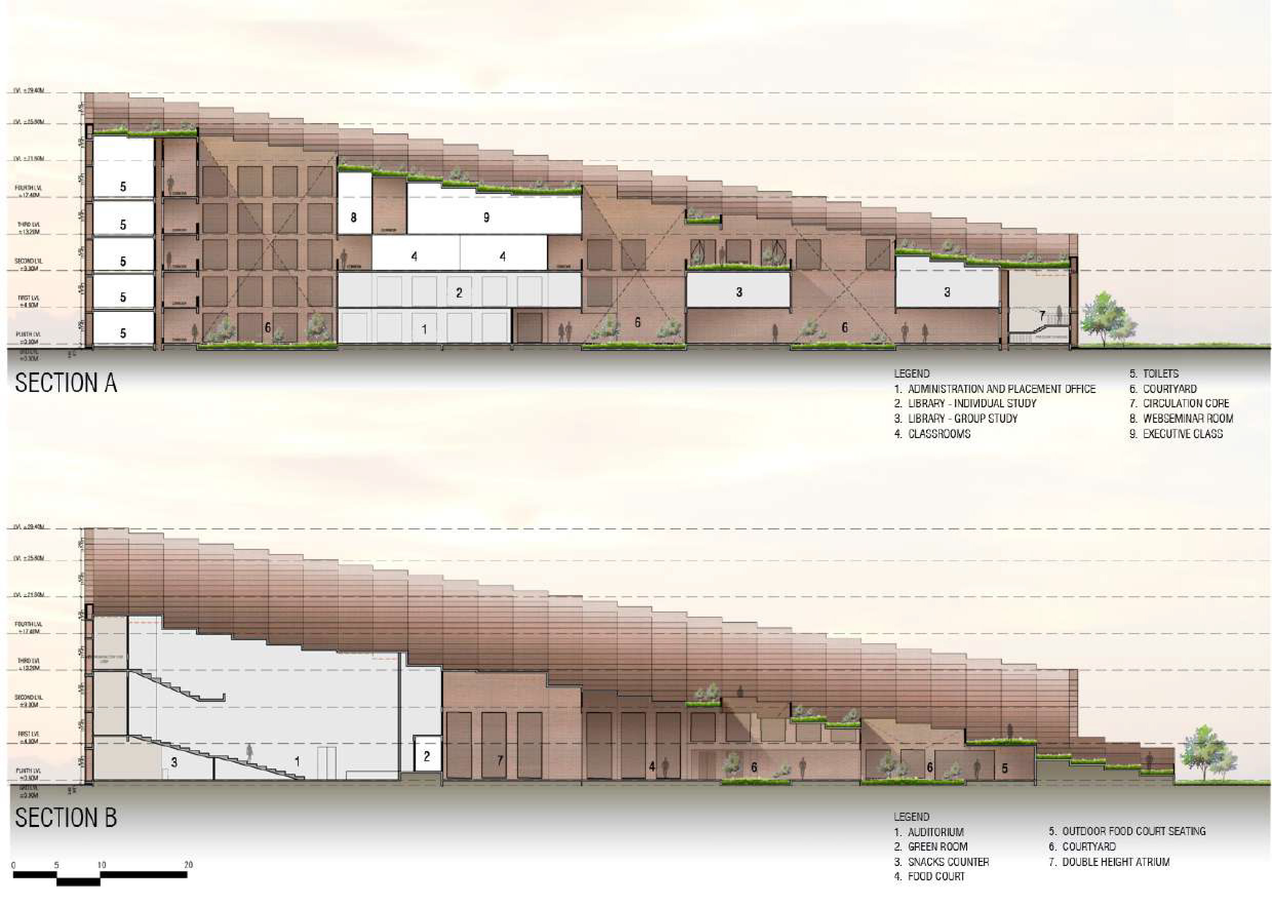 〈プレステージ大学(Prestige University)〉サンジャイ・プリ・アーキテクツ(Sanjay Puri Architects)