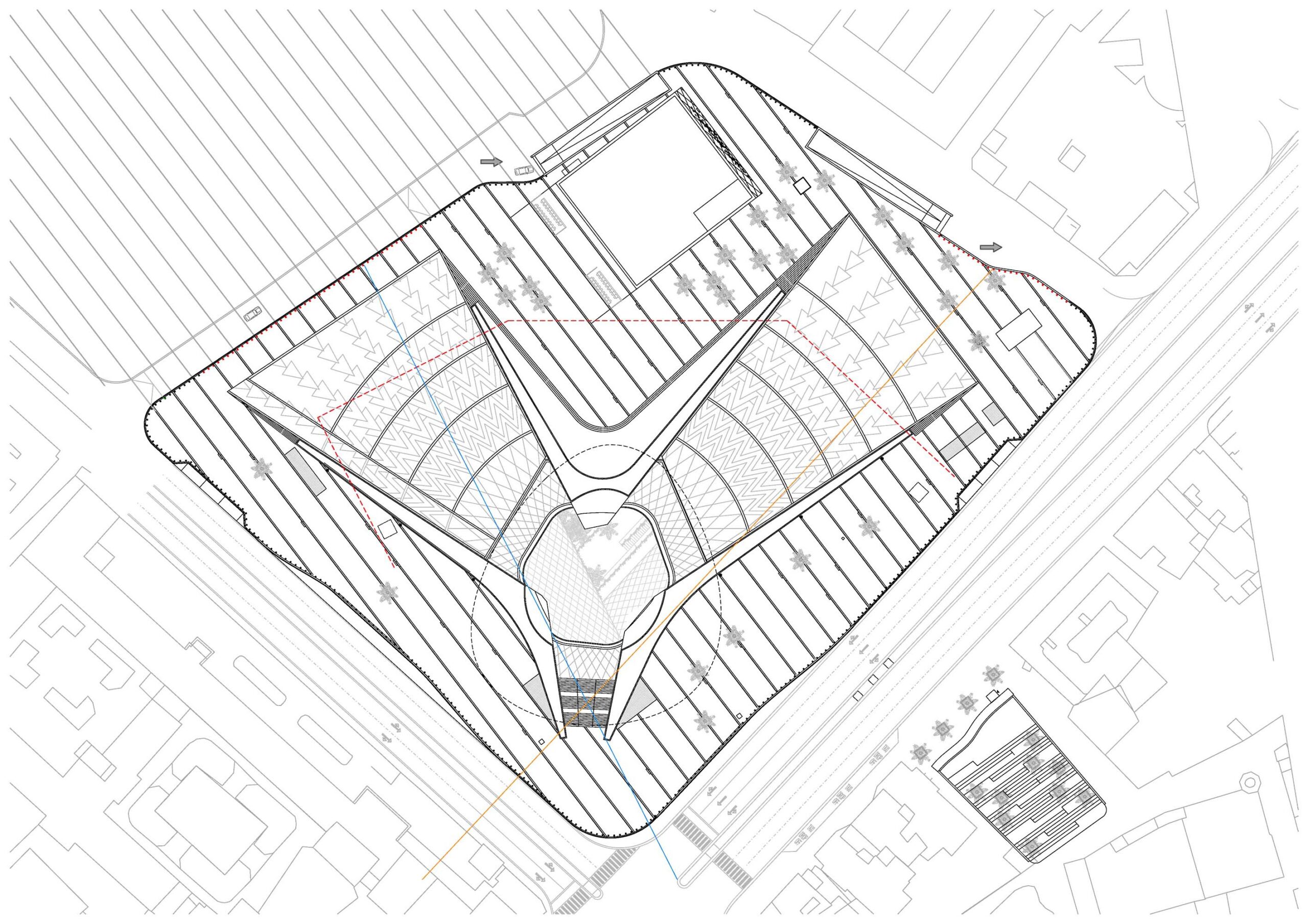 〈カスル・アル・ホクム地下鉄駅（Qasr AlHokm Metro Station）〉スノヘッタ（Snøhetta）