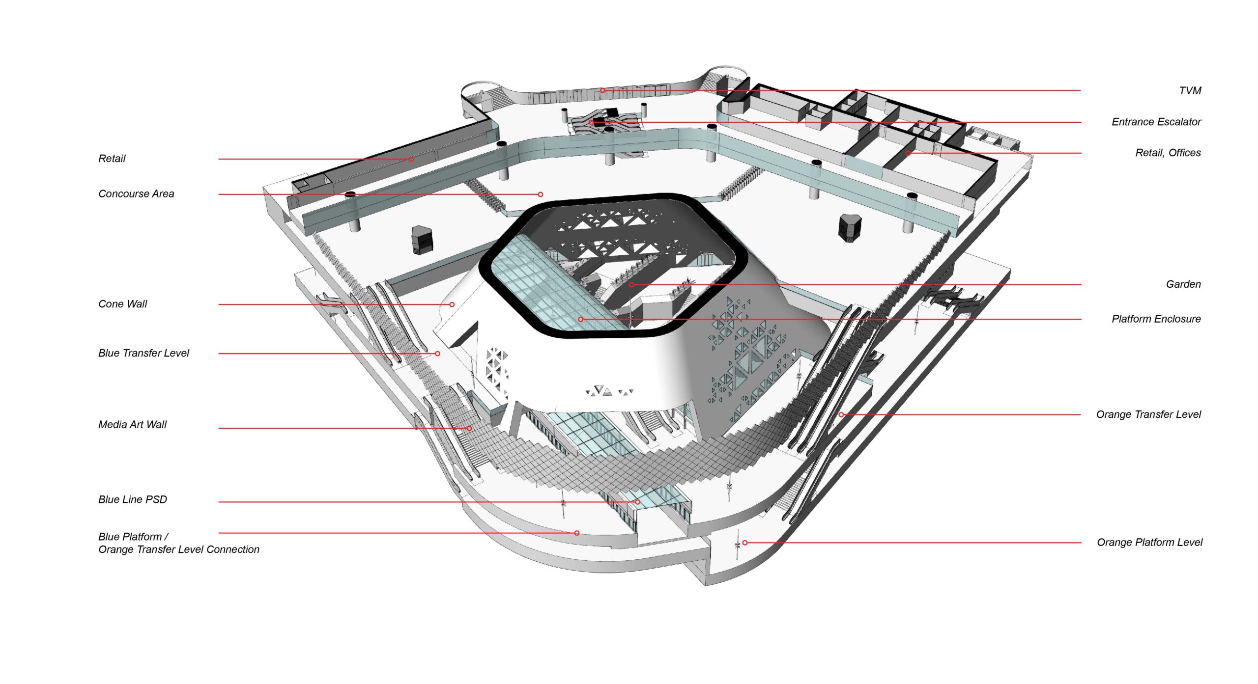 〈カスル・アル・ホクム地下鉄駅（Qasr AlHokm Metro Station）〉スノヘッタ（Snøhetta）