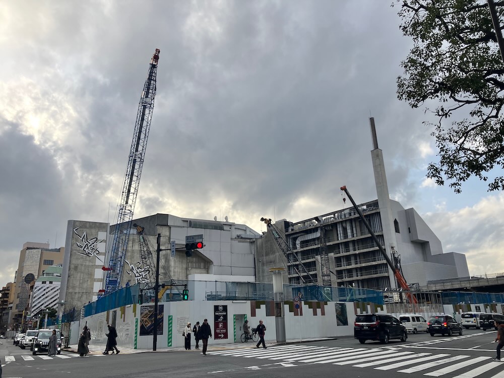 「Shibuya Upper West Project」進行中、旧東急百貨店本店跡地