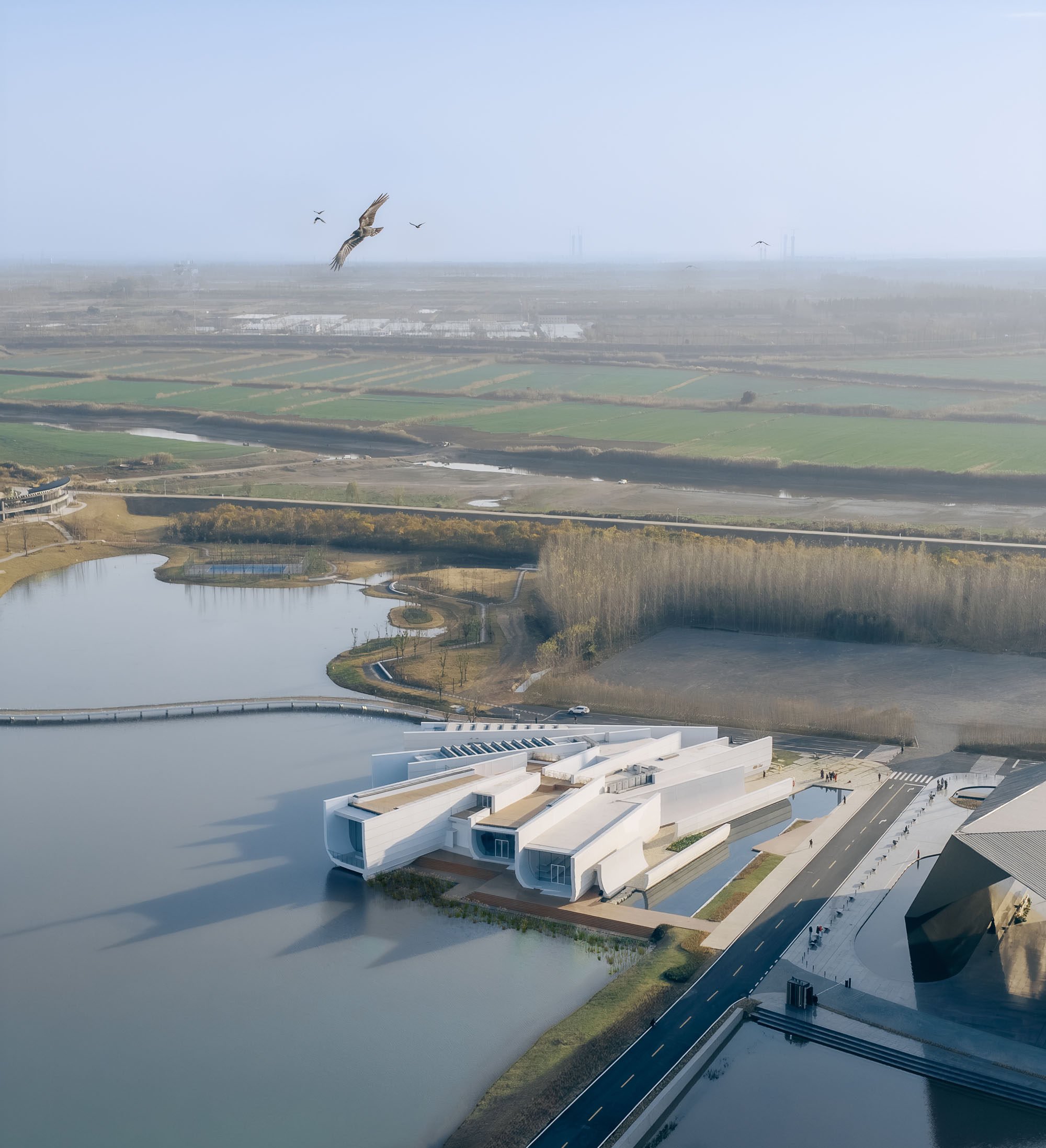 〈陳湖湿地アートセンター（Chenhu Wetland Art Center）〉TAO（Trace Architecture Office）