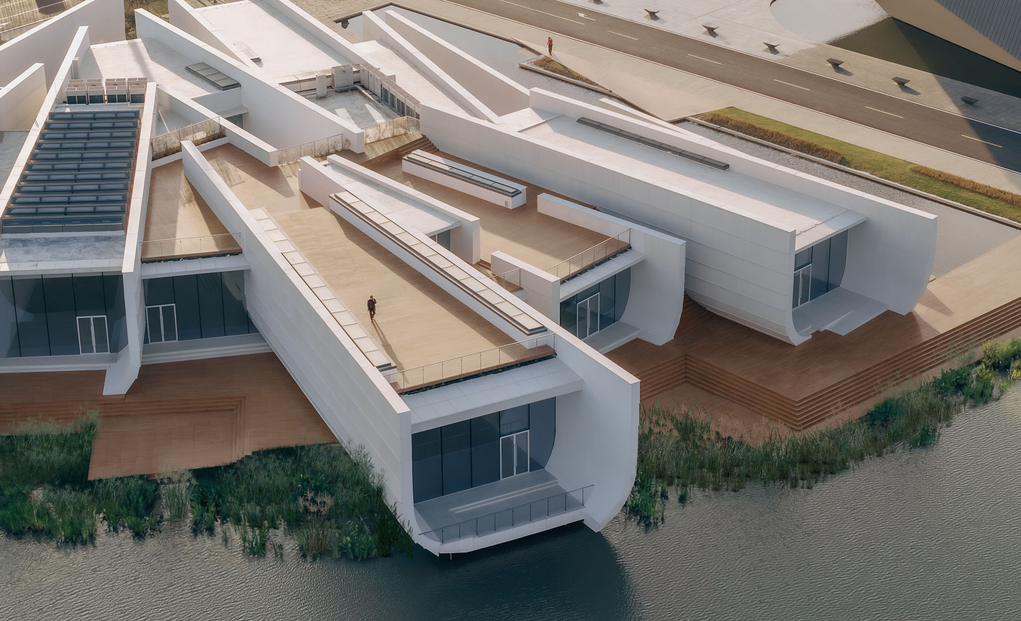 〈陳湖湿地アートセンター（Chenhu Wetland Art Center）〉TAO（Trace Architecture Office）