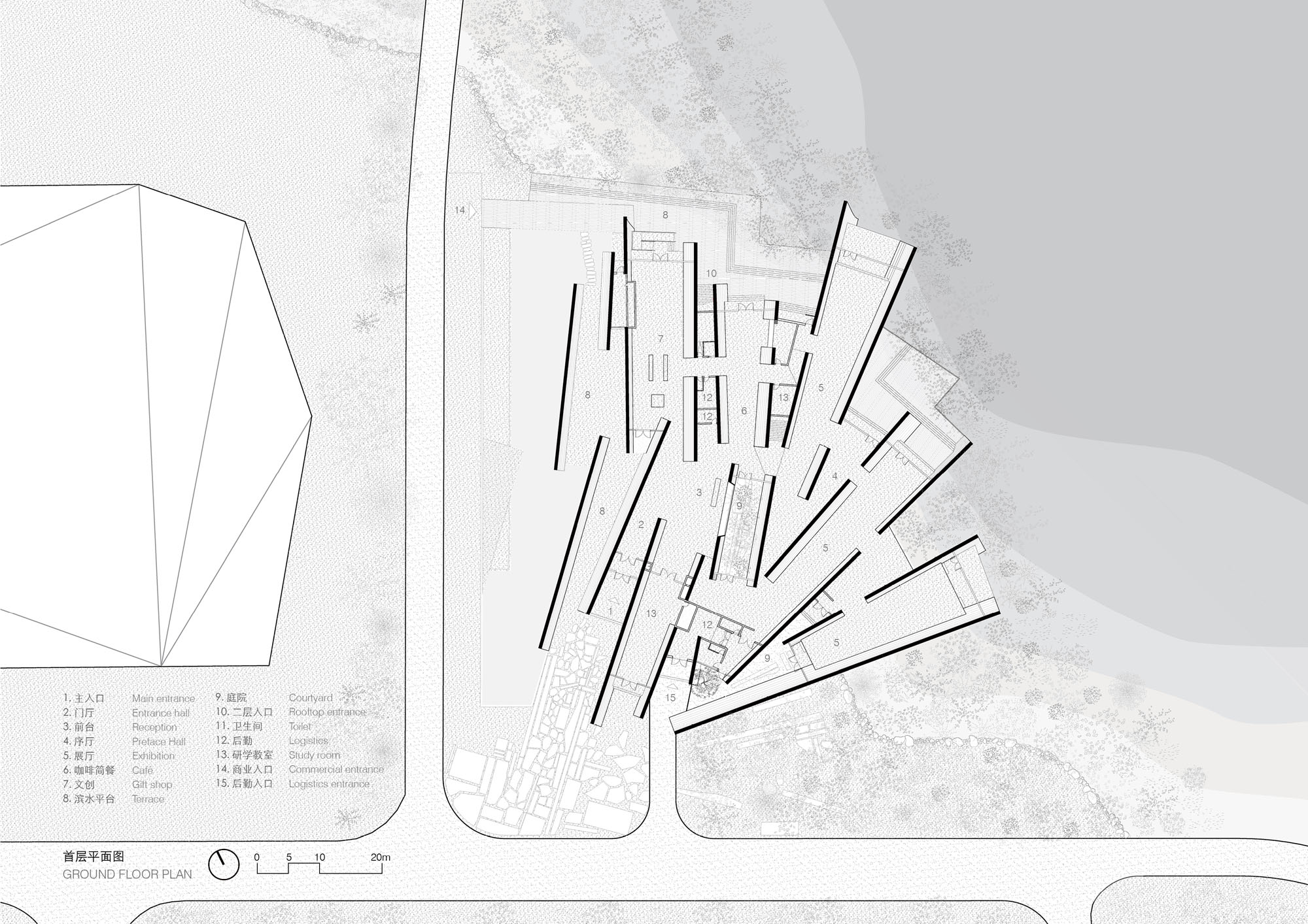 〈陳湖湿地アートセンター（Chenhu Wetland Art Center）〉TAO（Trace Architecture Office）
