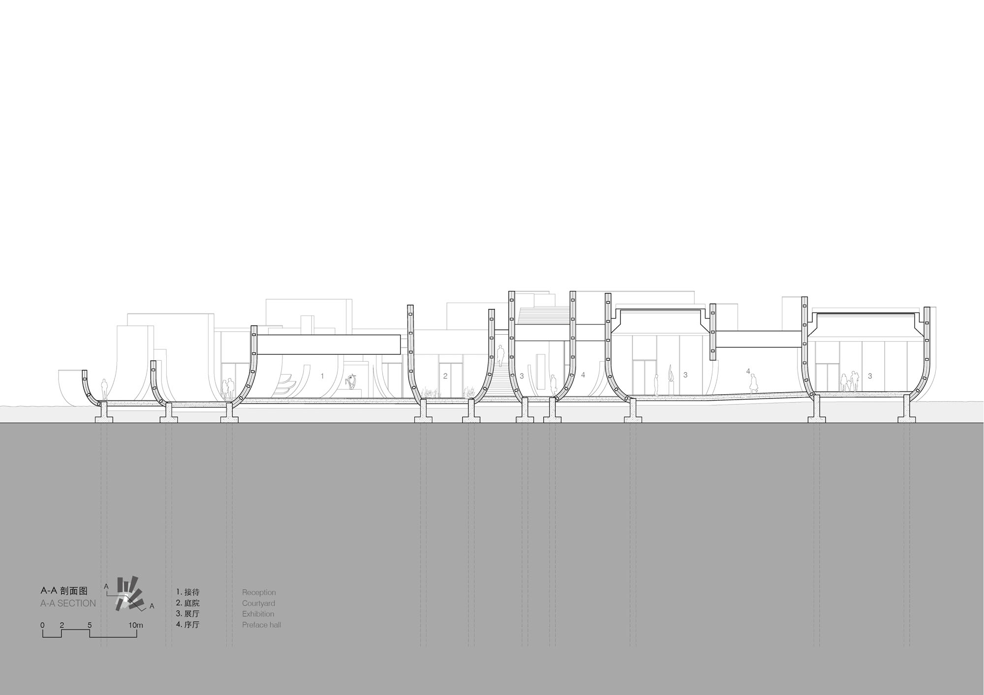 〈陳湖湿地アートセンター（Chenhu Wetland Art Center）〉TAO（Trace Architecture Office）