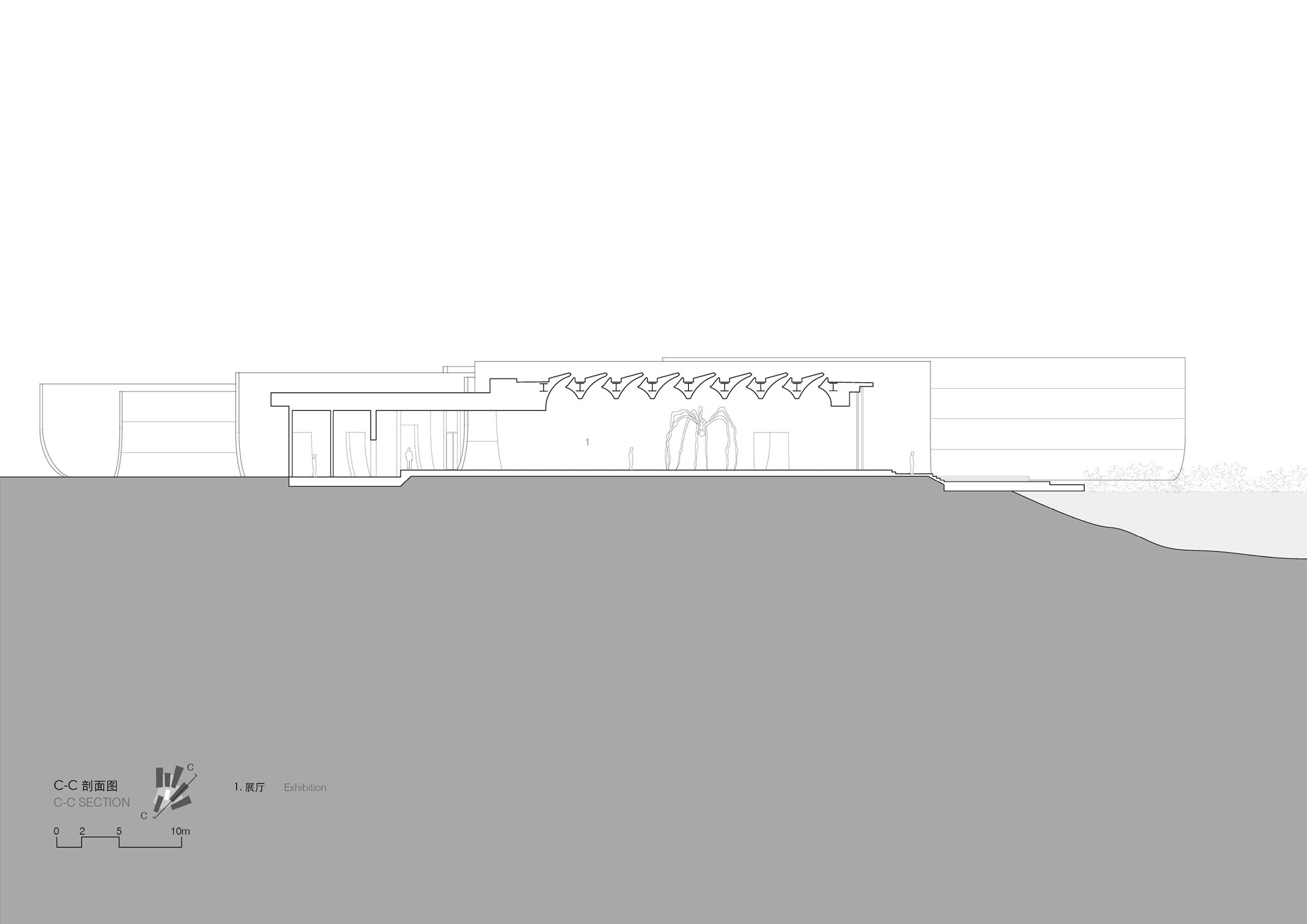 〈陳湖湿地アートセンター（Chenhu Wetland Art Center）〉TAO（Trace Architecture Office）