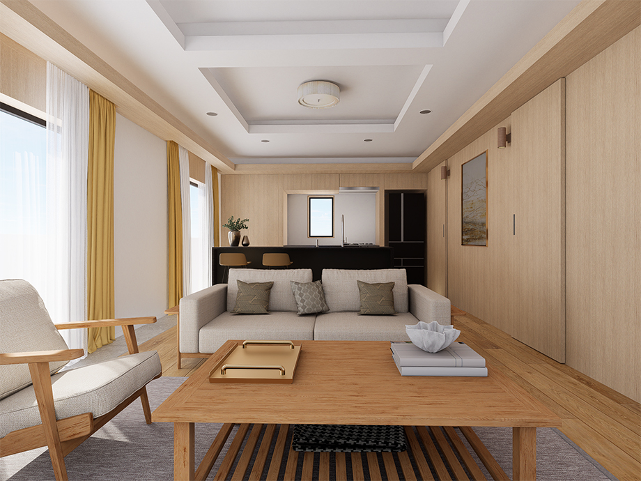 〈池上マンション改修計画-進行中〉Photo: Local Office Architects