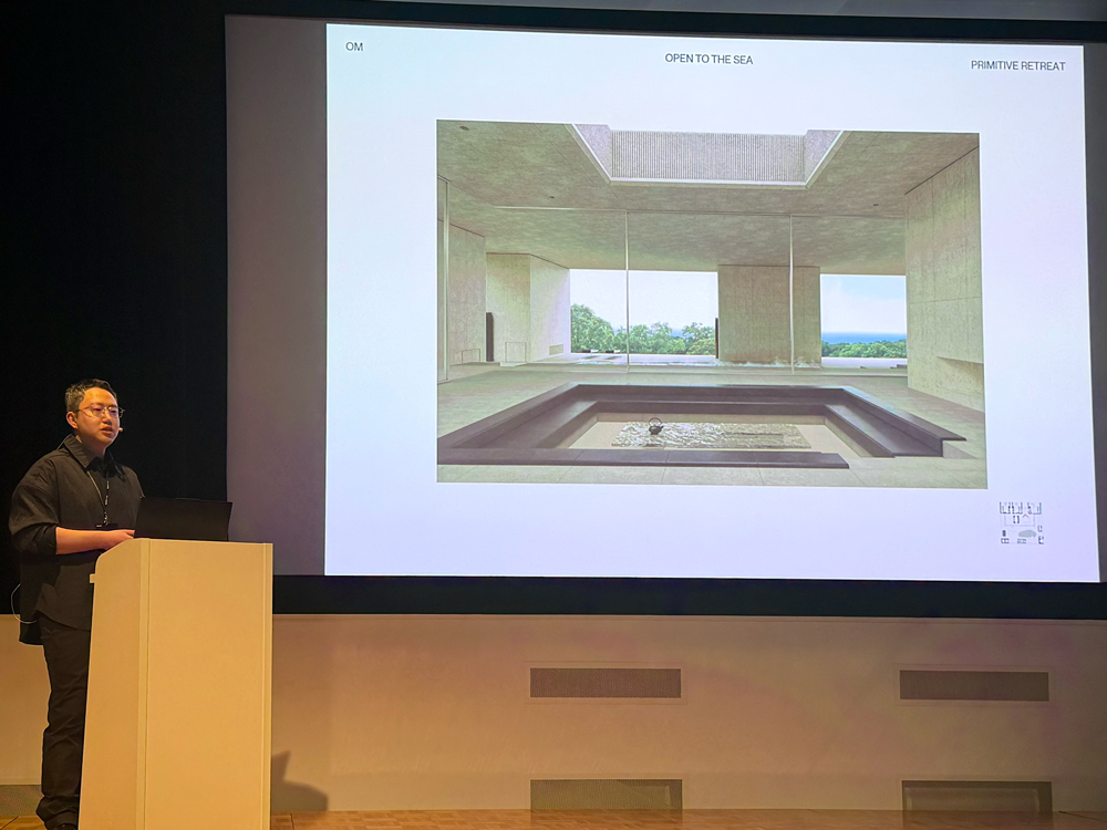 〈Primitive Retreat〉プレゼンテーションの様子（優秀賞に入賞）