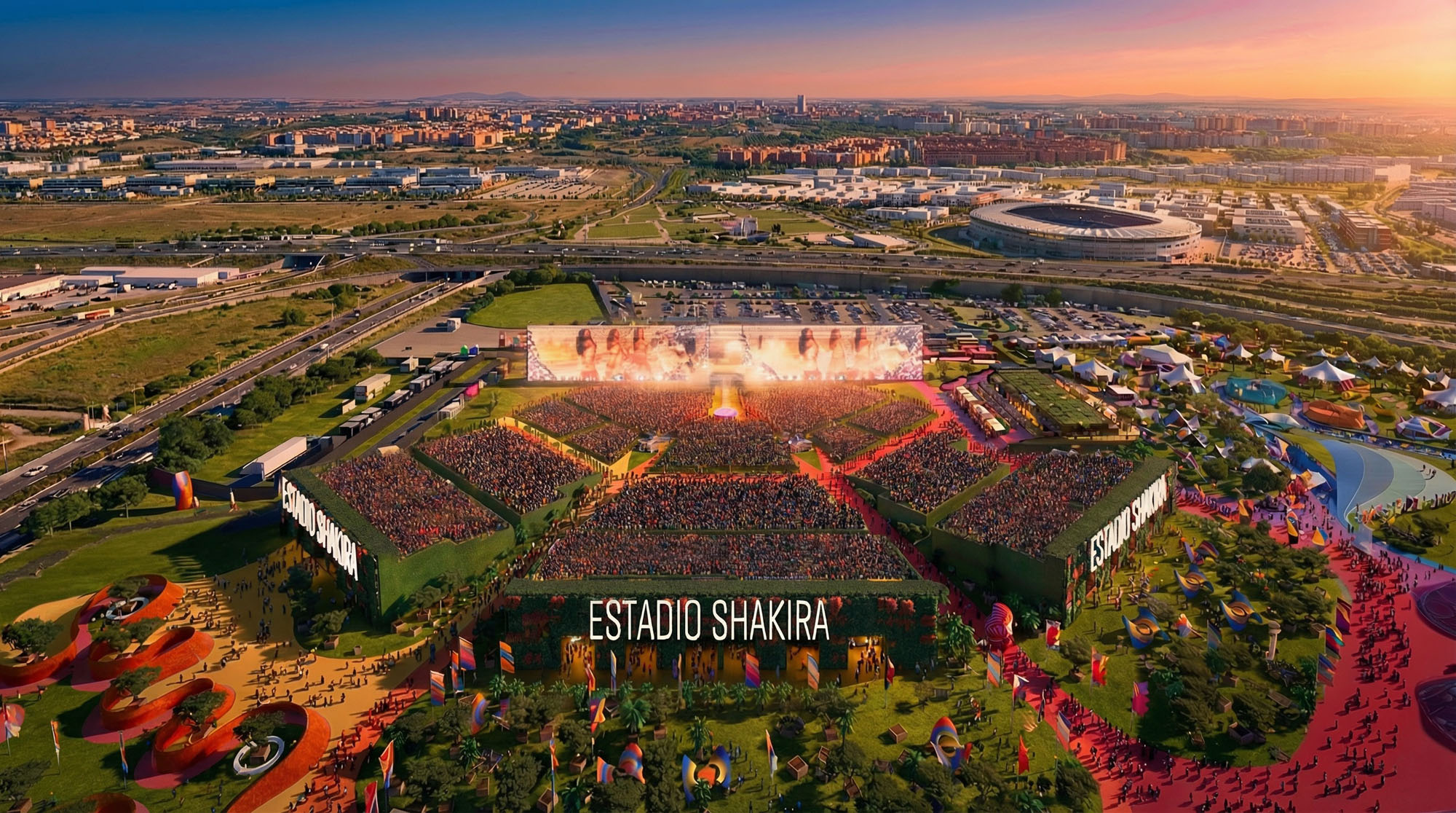 〈シャキーラ・スタジアム(Shakira Stadium)〉ビャルケ・インゲルス・グループ(Bjarke Ingels Group、BIG)