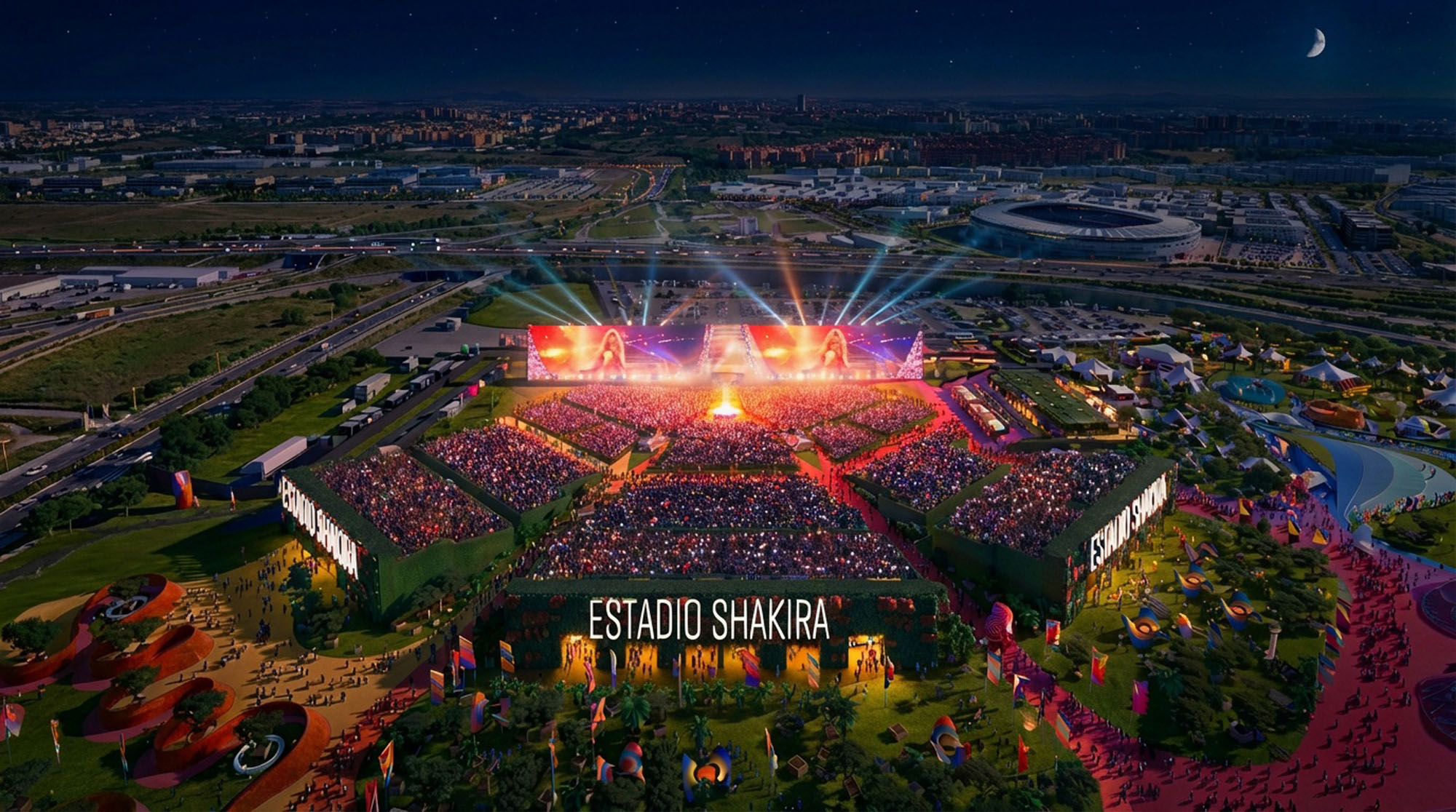 〈シャキーラ・スタジアム(Shakira Stadium)〉ビャルケ・インゲルス・グループ(Bjarke Ingels Group、BIG)