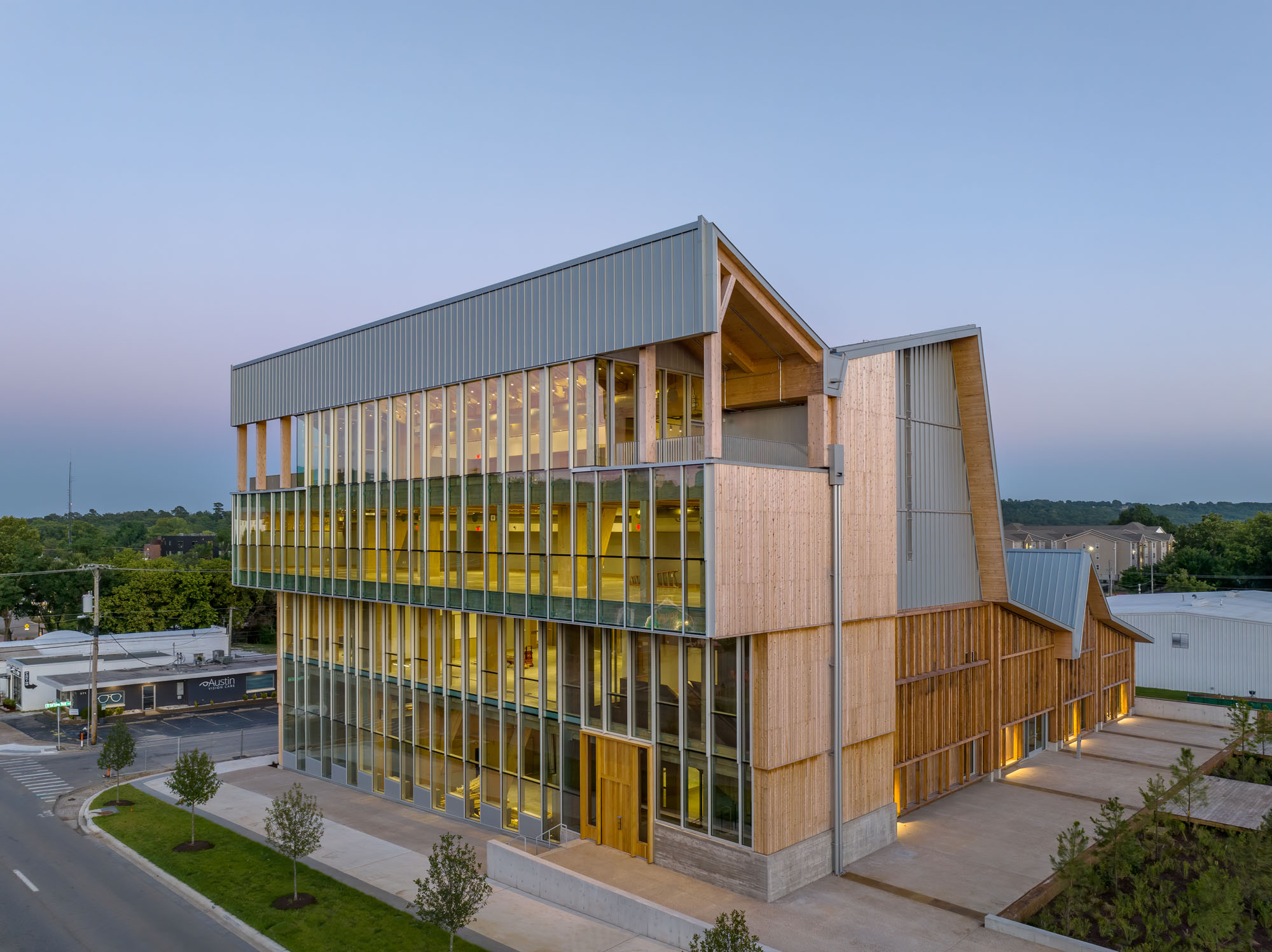 〈アンソニー・ティンバーランズ・センター(Anthony Timberlands Center)〉グラフトン・アーキテクツ(Grafton Architects)