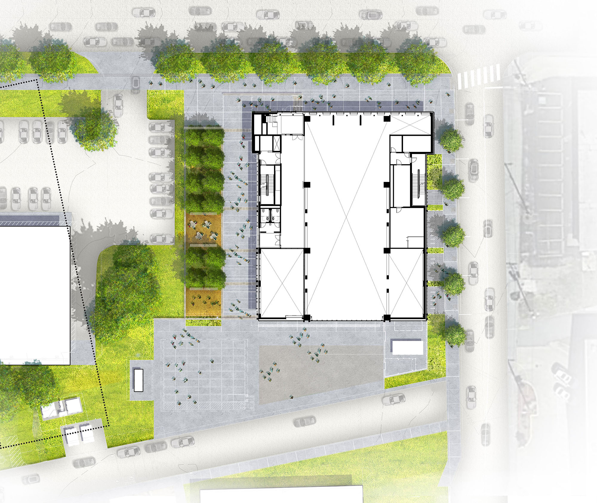 〈アンソニー・ティンバーランズ・センター(Anthony Timberlands Center)〉グラフトン・アーキテクツ(Grafton Architects)