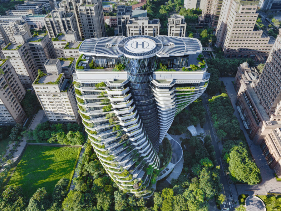 「垂直の森」を纏う二重らせんの高層マンション〈タオ・ジュ・イン・ユアン〉ヴィンセント・カレボー・アーキテクチャー, 台湾