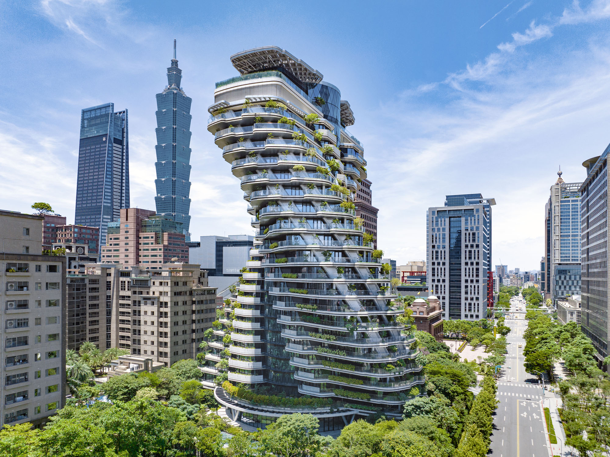 〈タオ・ジュ・イン・ユアン（Tao Zhu Yin Yuan）〉ヴィンセント・カレボー・アーキテクチャー（Vincent Callebaut Architectures）