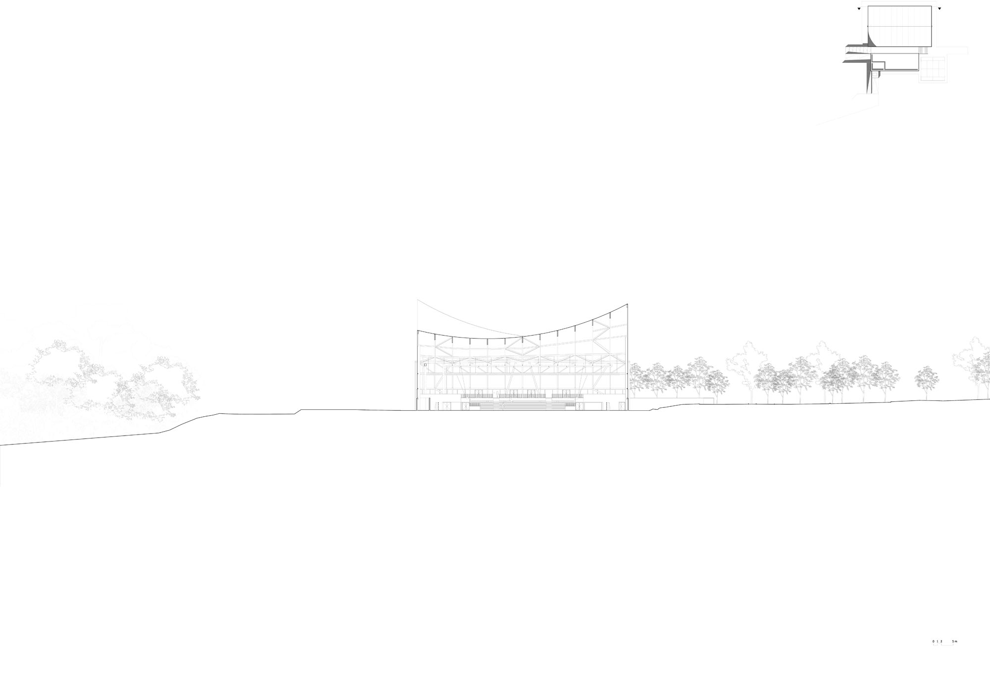 〈マリー＝ジョゼ・ペレック＆ジョセフィン・ベイカー スポーツ・文化センター（Sports and Culture Center Marie-Jose Perec and Josephine Baker）〉Onze04 アーキテクツ（Onze04 Architectes）